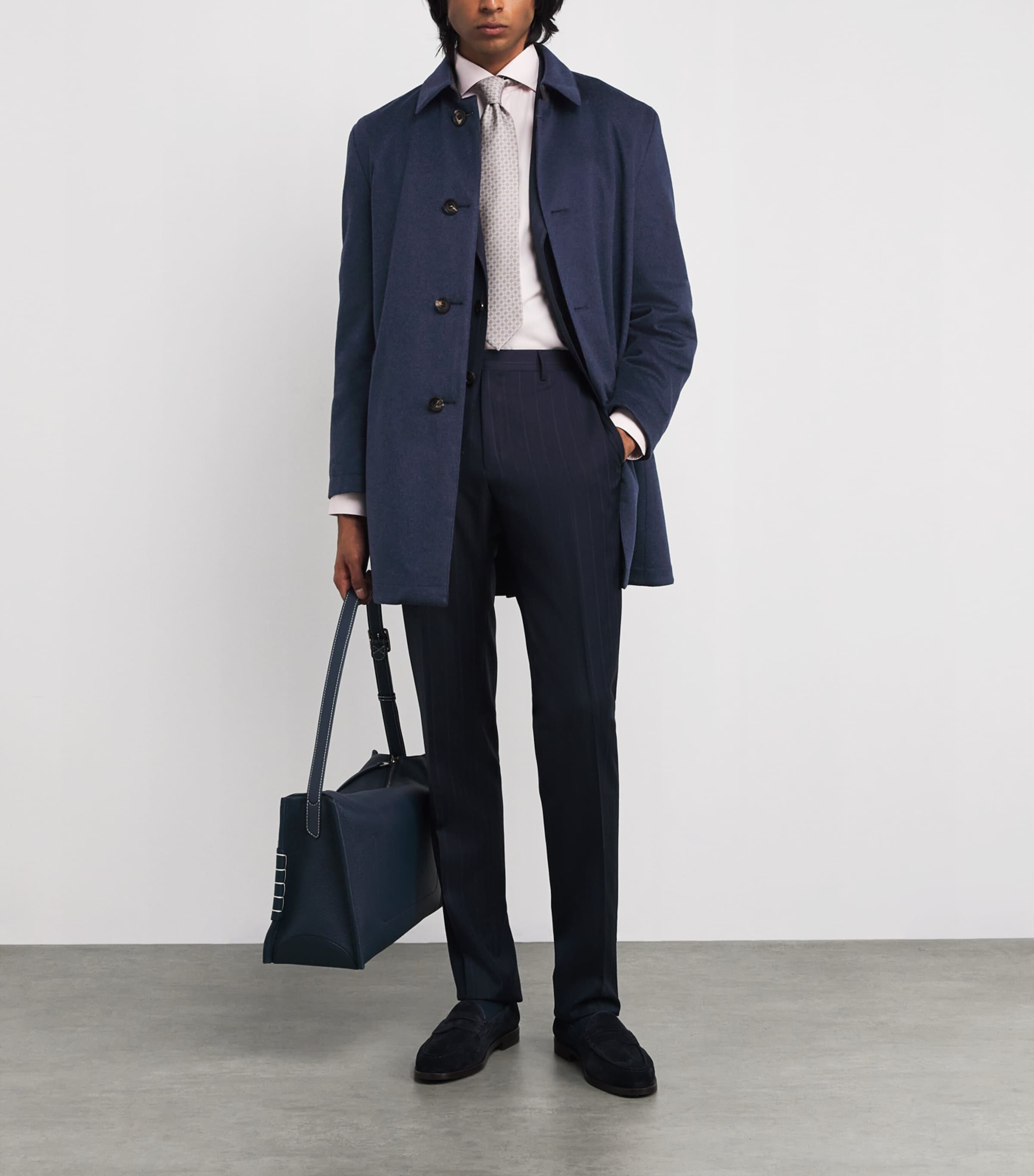 Cashmere Overcoat 574 BLUE Image 2