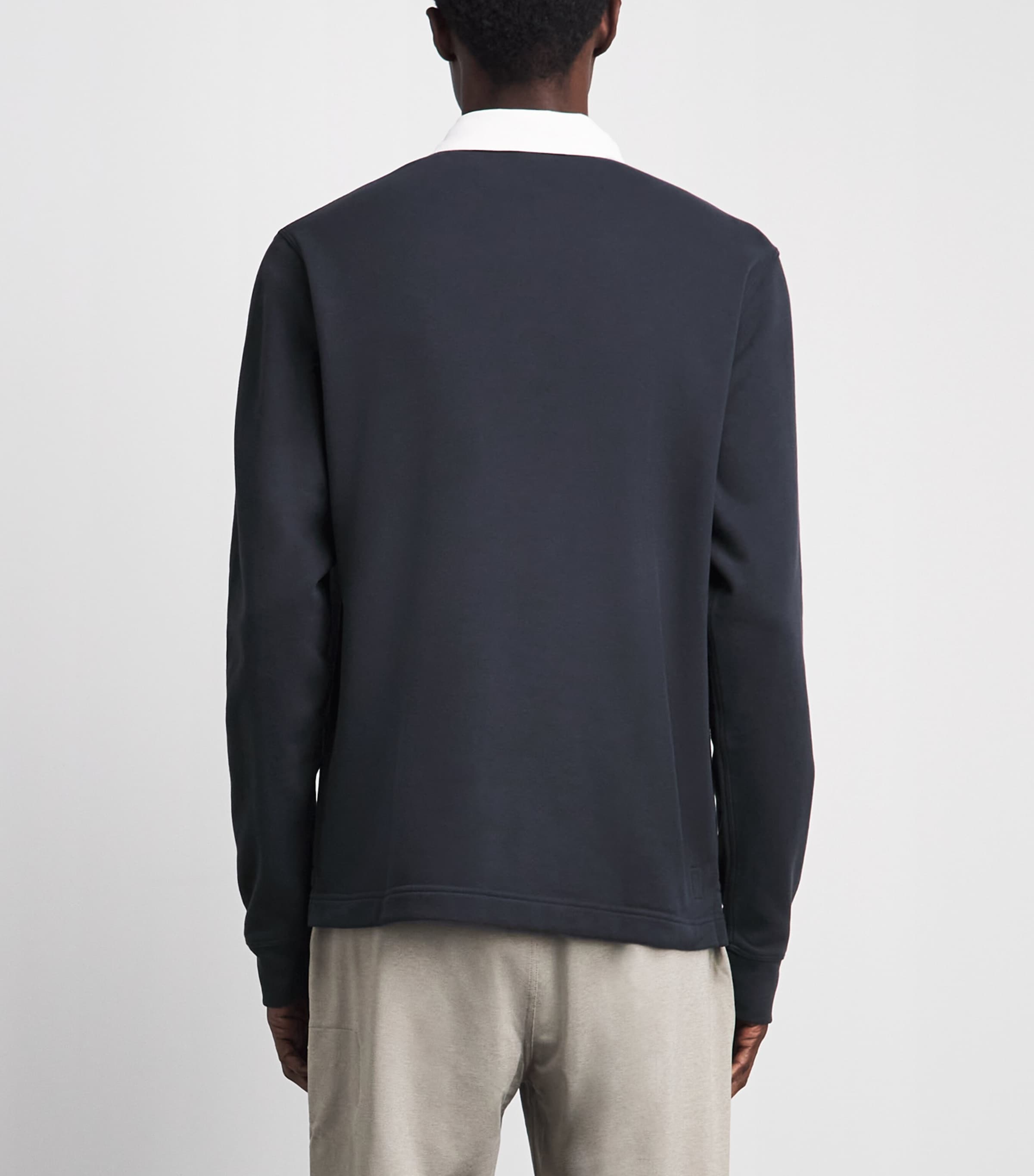 VUORI Mens French Terry Cypress Rugby Shirt Nvy Navy Image 5