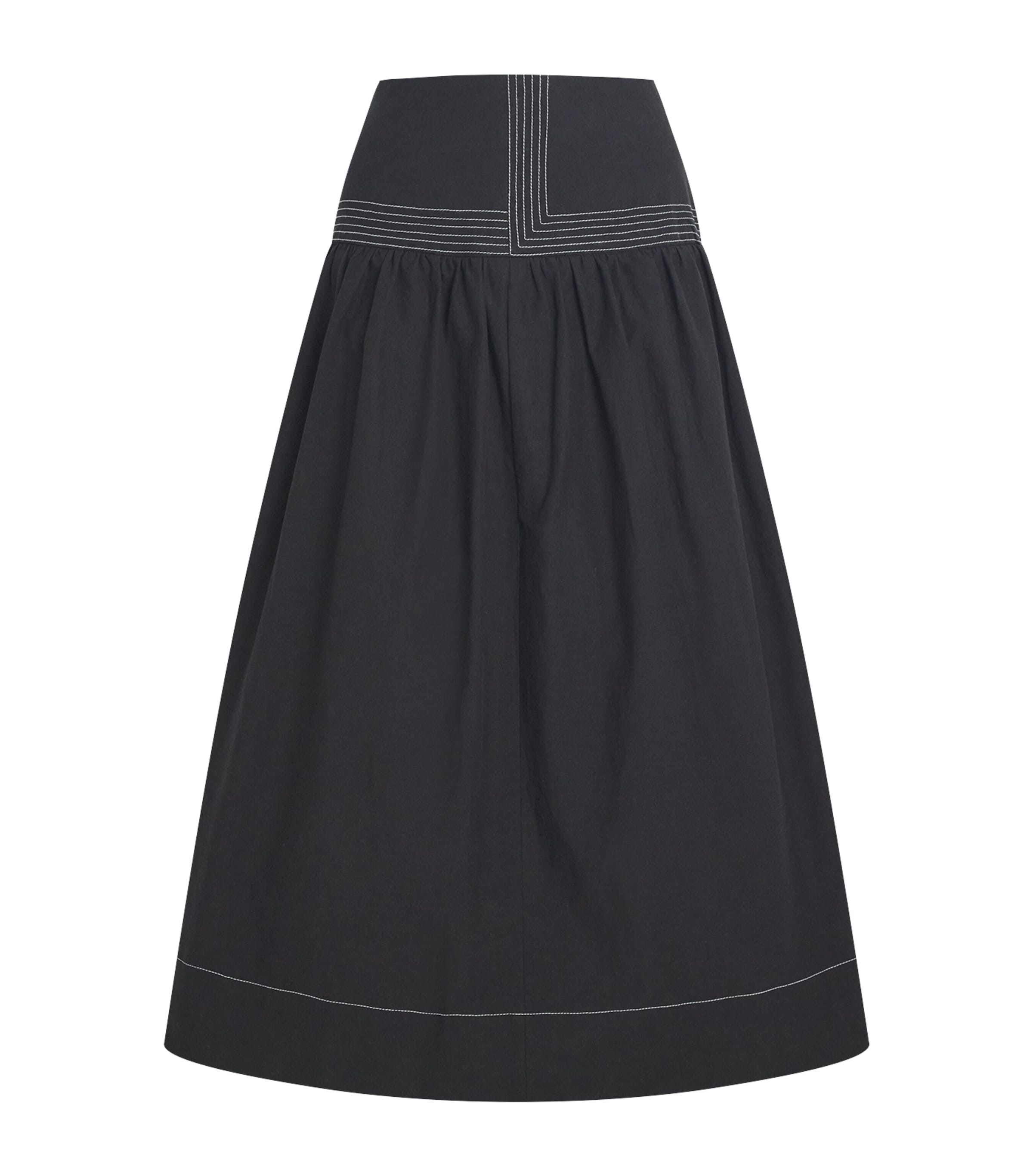 Claudie Pierlot Flared Midi Skirt In Black