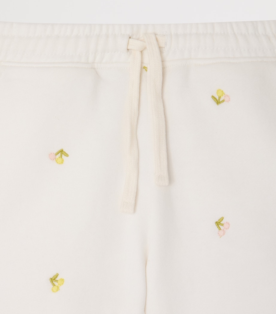 Jersey Cotton Logo Shorts (10-14 Years) IM ECRU Image 3