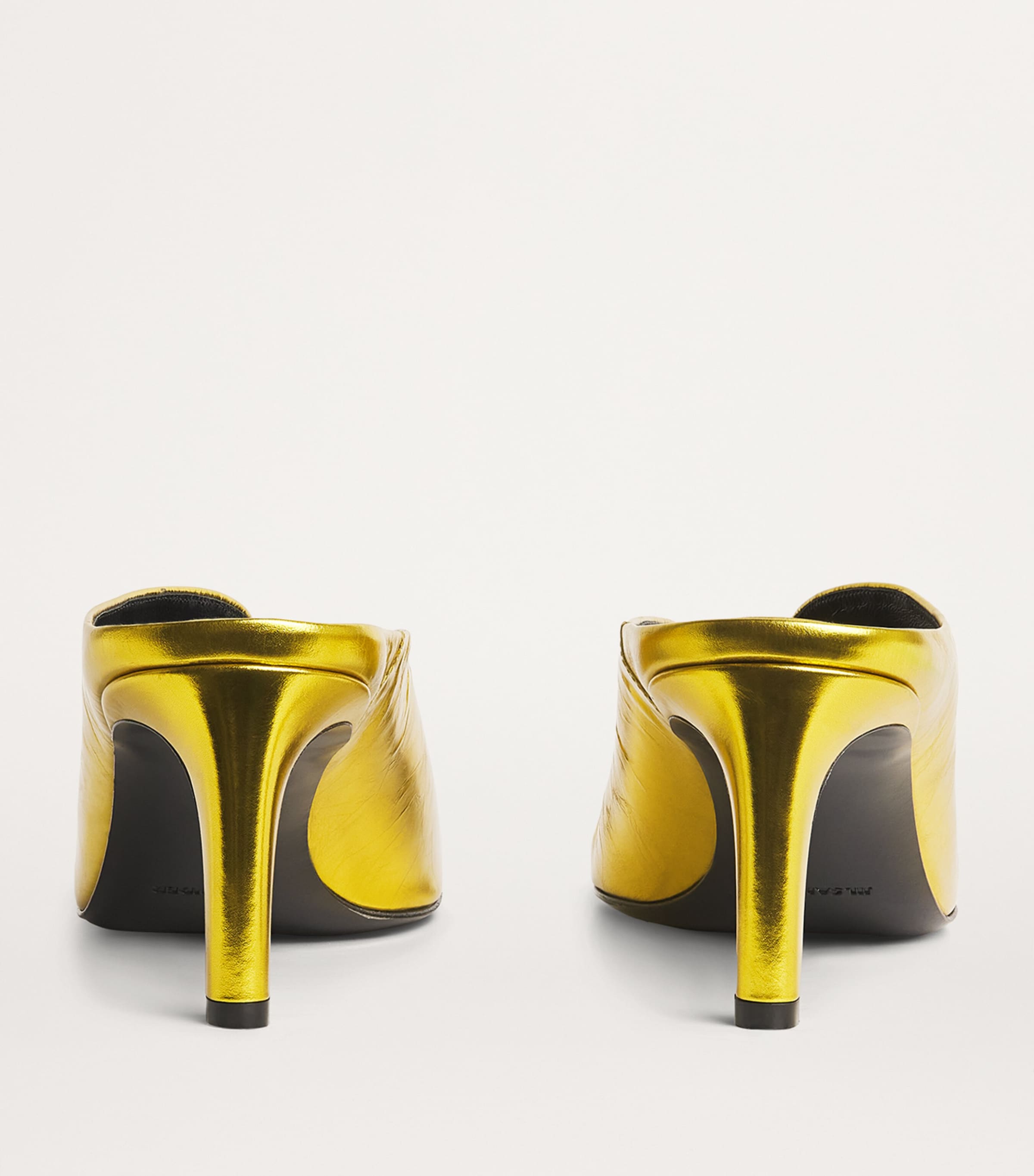フラットシューズ Jil Sander Gold detailing mules Jil Sander Mules In Gold | ModeSens