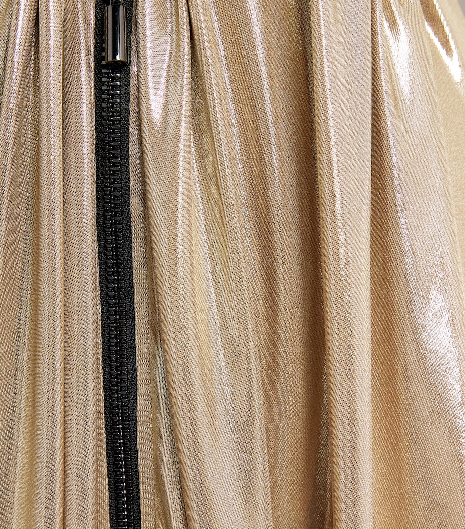 Plunge Latitude Gown GOLD LASH Image 5