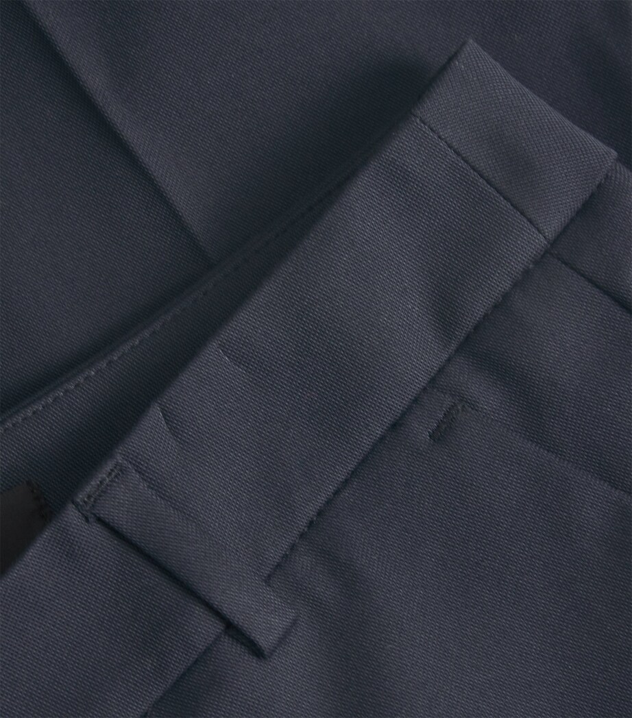 Weekend Max Mara Womens Stretch-Cotton Cigarette Trousers Navy Image 5