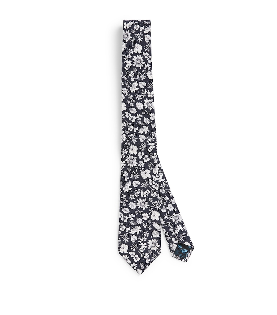 Paul Smith Cotton Floral Tie Image 1