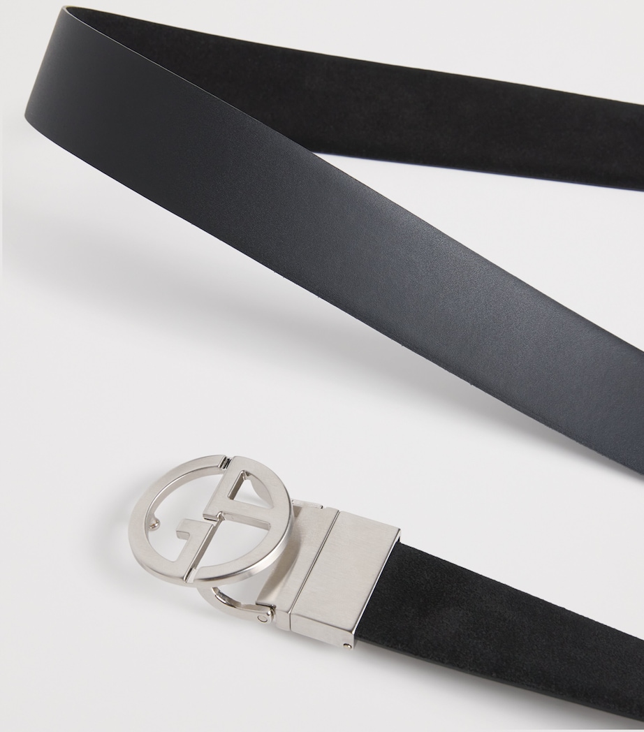 Brushed Palladium-Plated GA Logo Belt Buckle 8GP12 Image 4