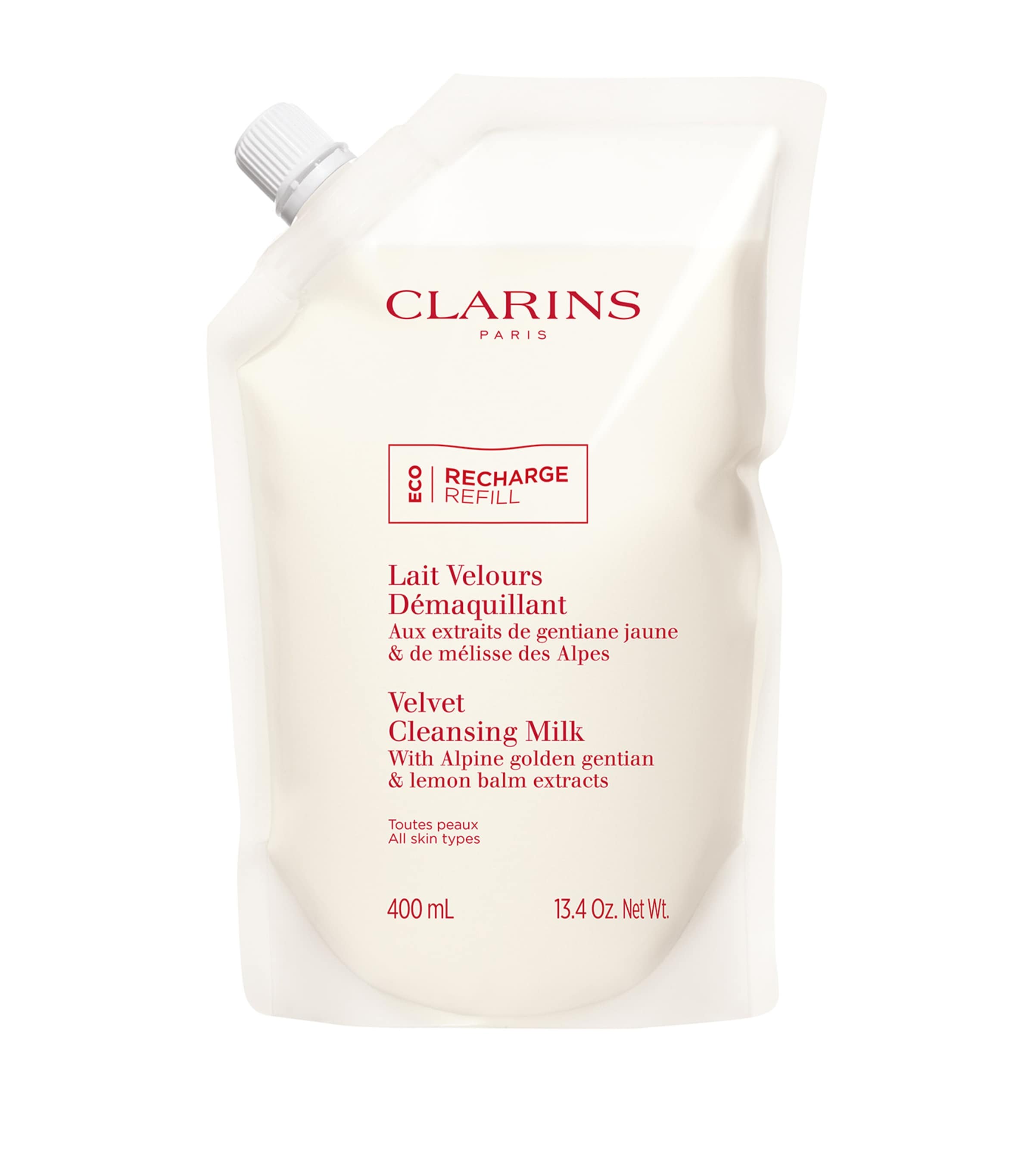 Clarins Velvet Cleansing Milk - Refill In White