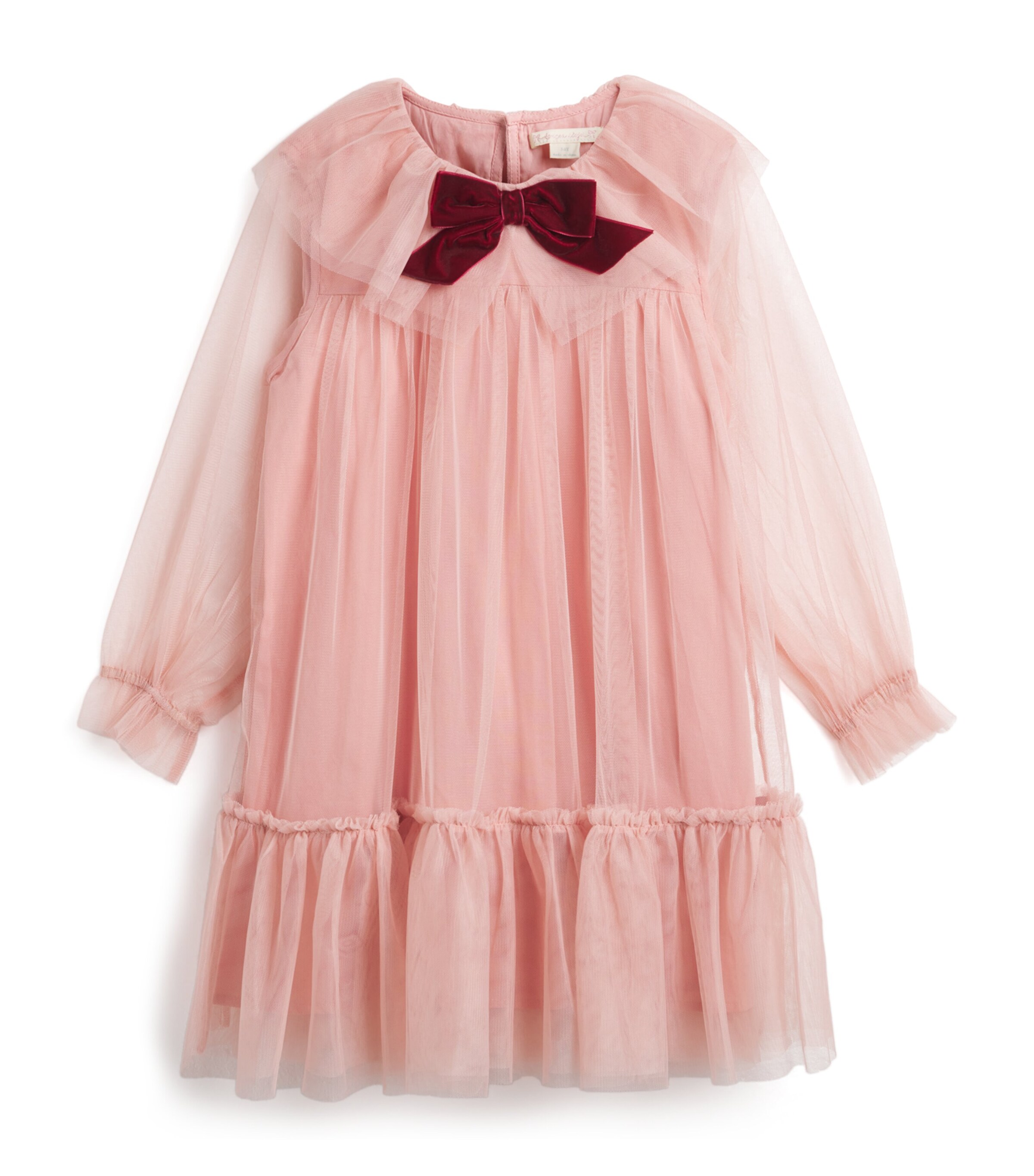 KONGES SLOJD Tulle Bow Dress (18 Months-4 Years) Mellow Rose Image 1