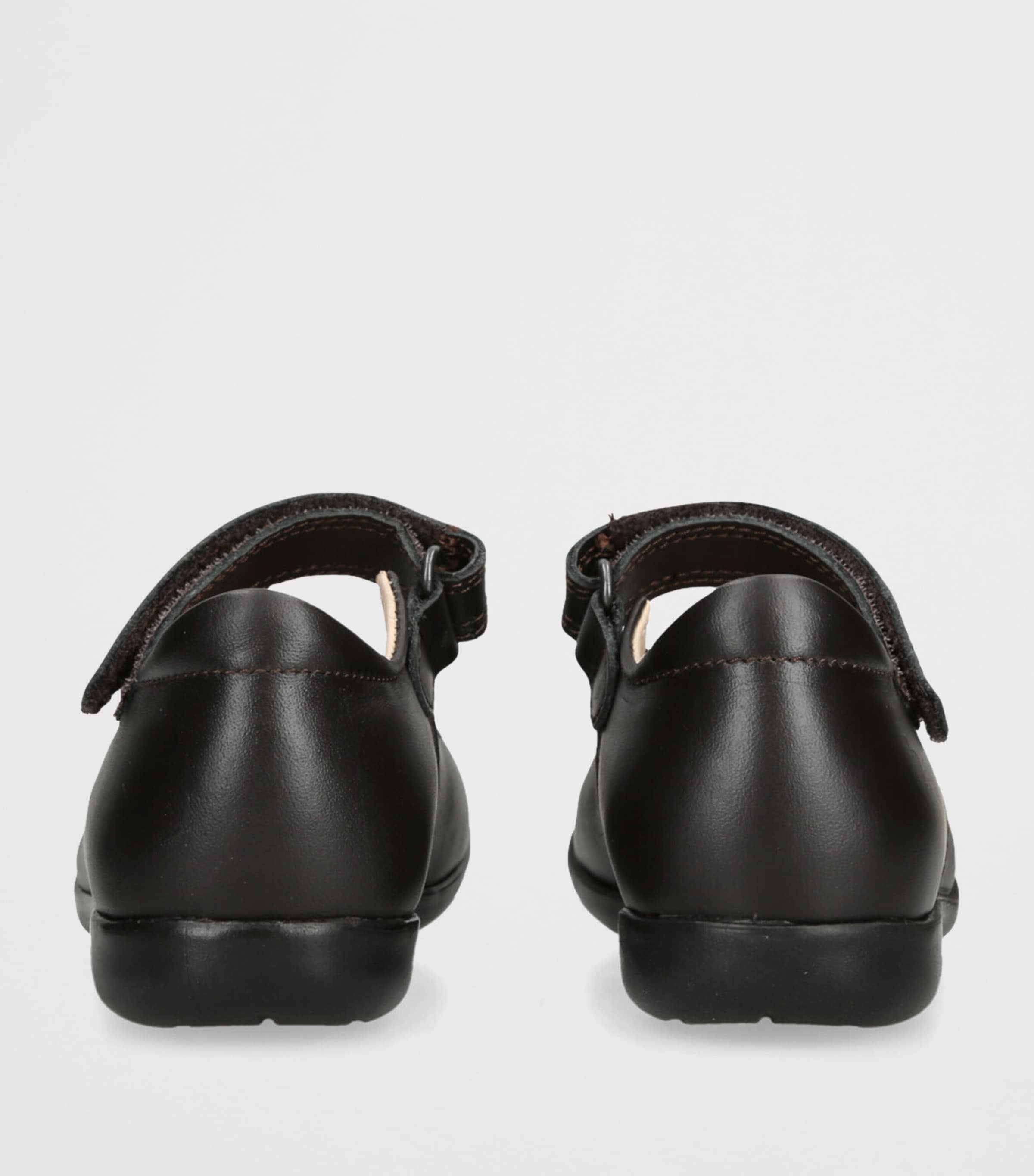 Leather Emma School Shoes DARK BROWN Image 2