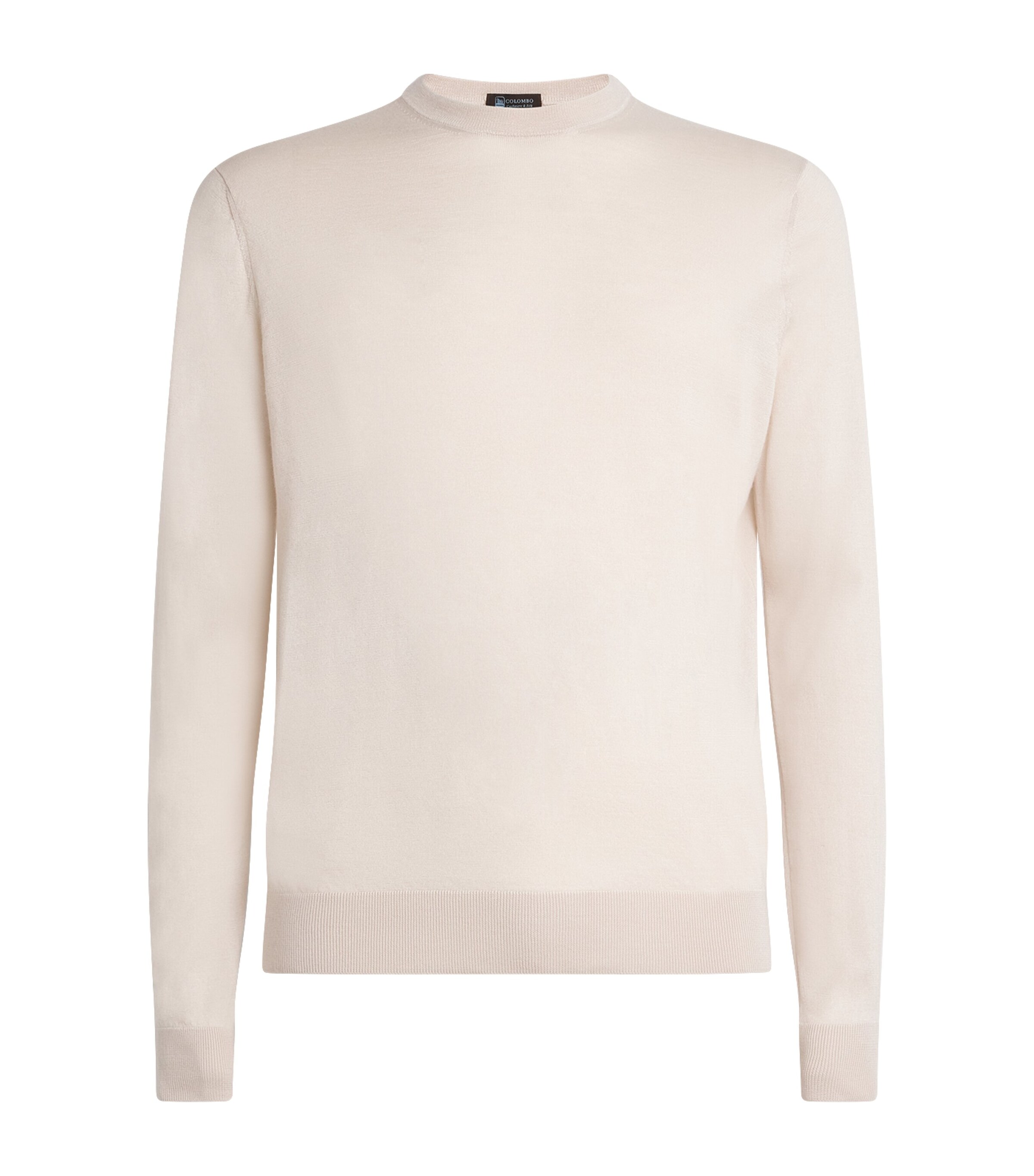 Cashmere-Silk Crew-Neck Sweater 80210 LIGHT PINK Image 1