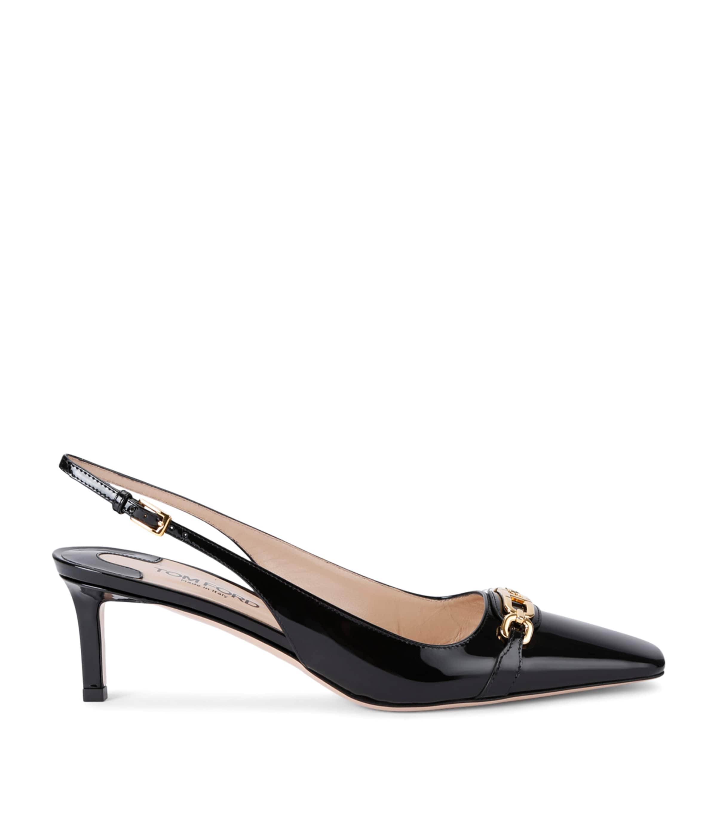 TOM FORD Patent Leather Whitney Slingback Pumps 55 Harrods UK