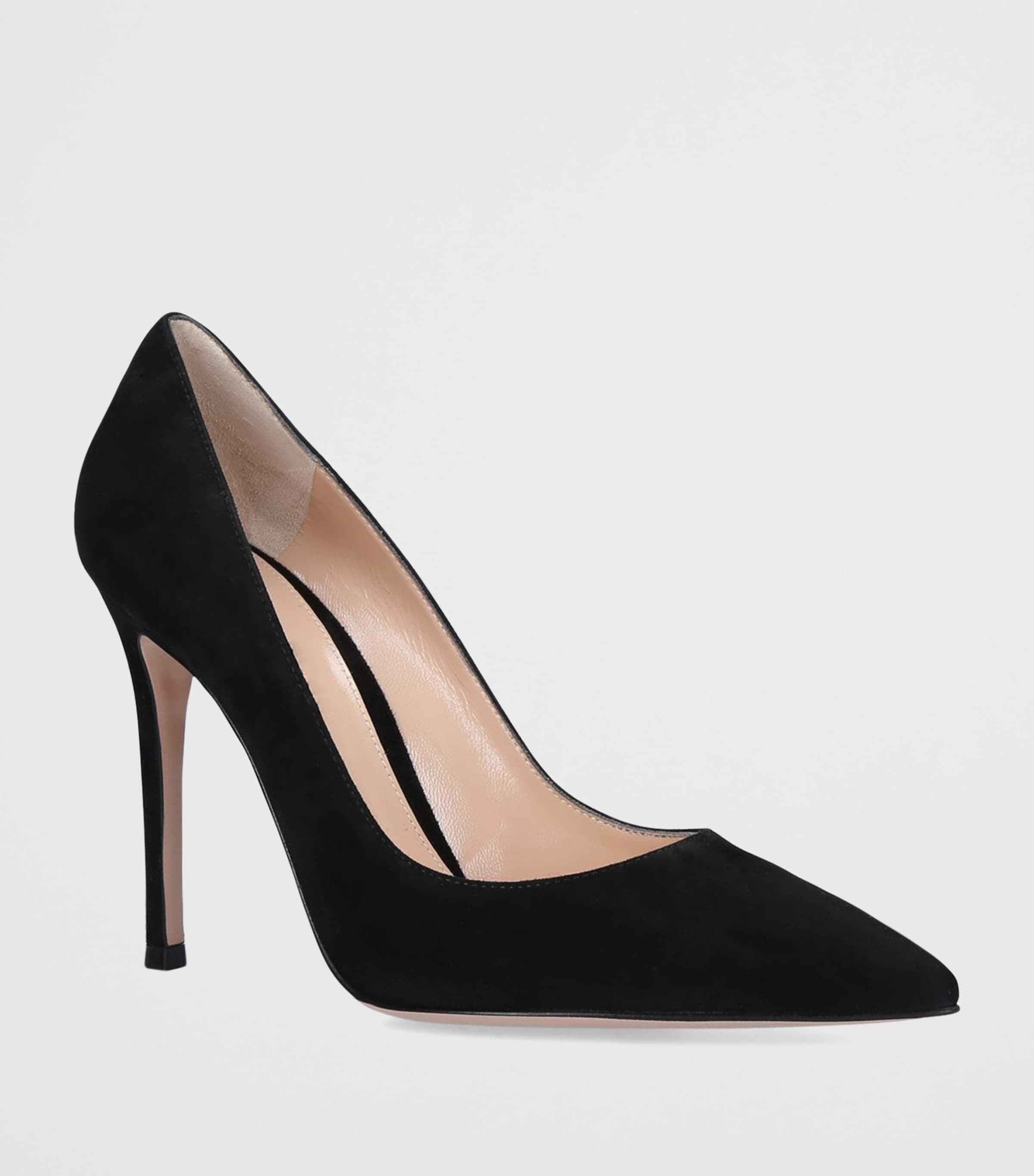 Suede Gianvito Pumps 105 BLACK Image 3