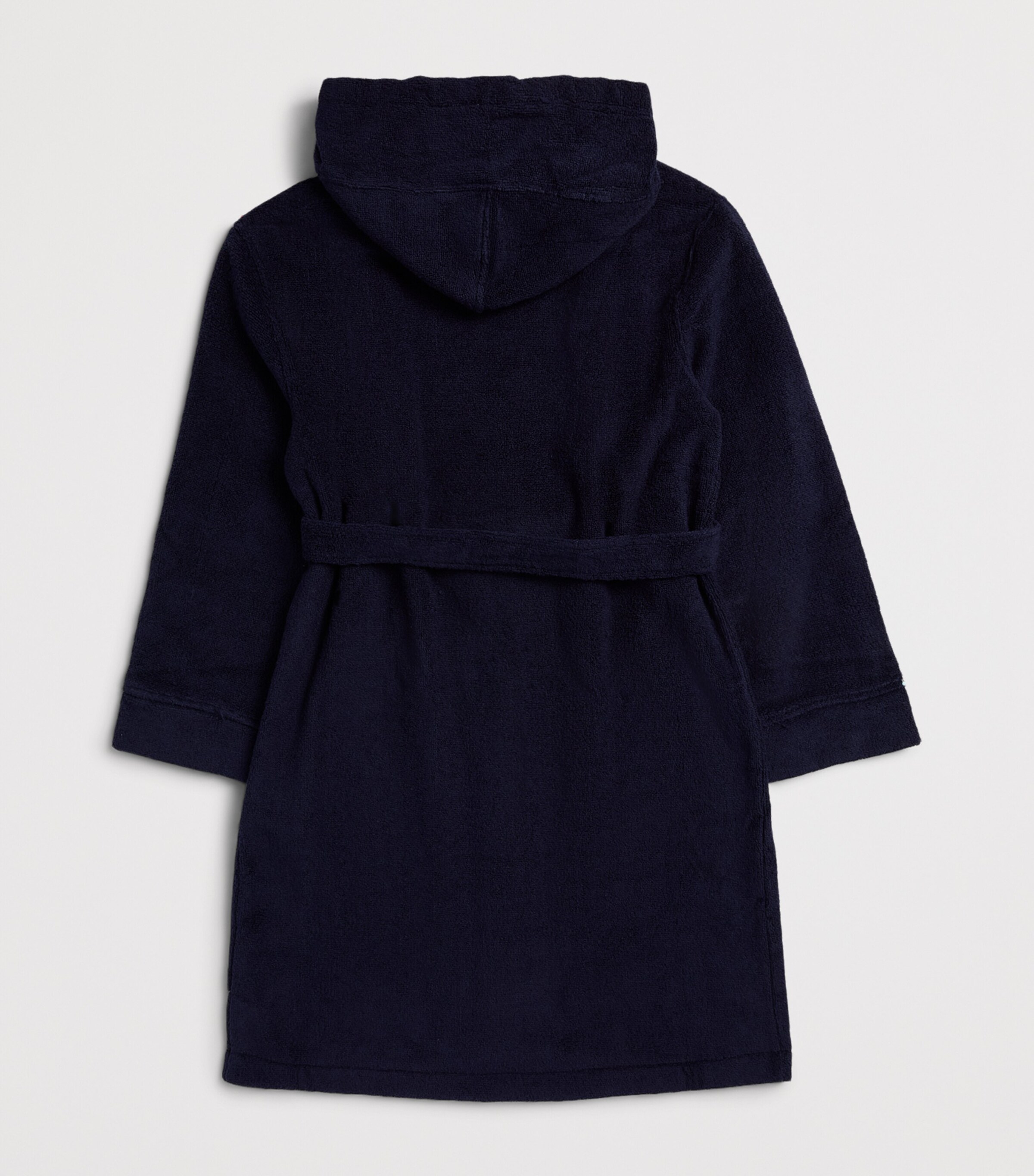 Ralph Lauren Kids Plush Bathrobe (6-14 Years) Navy Image 2