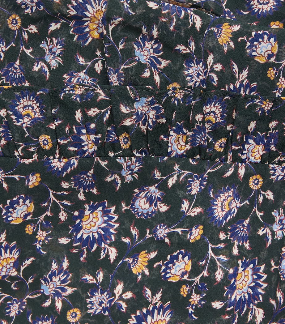 Silk Mick Maxi Dress G0714 HNTER GRN MLTI Image 5