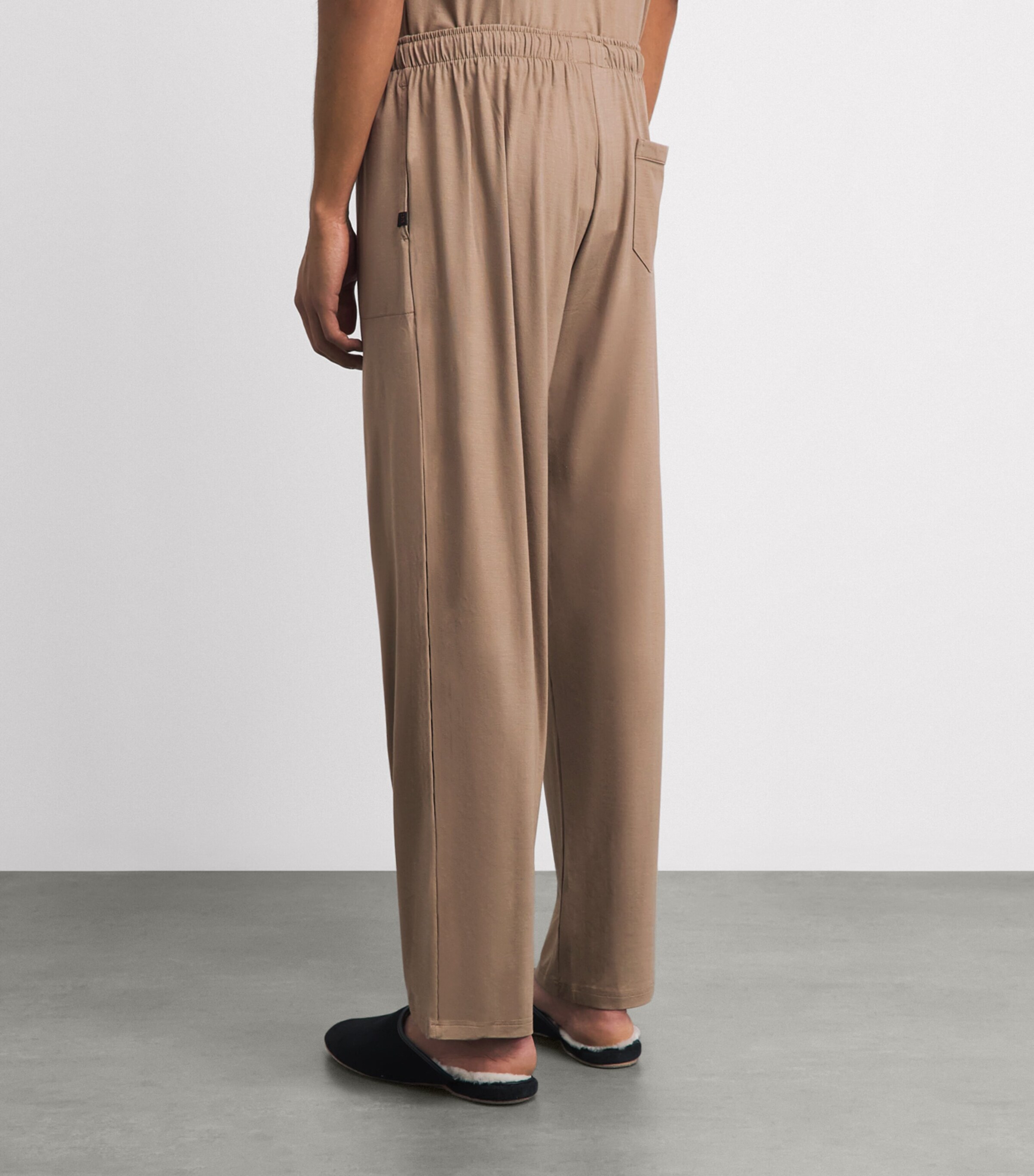 Derek Rose Mens Basel Lounge Trousers Bro Image 5