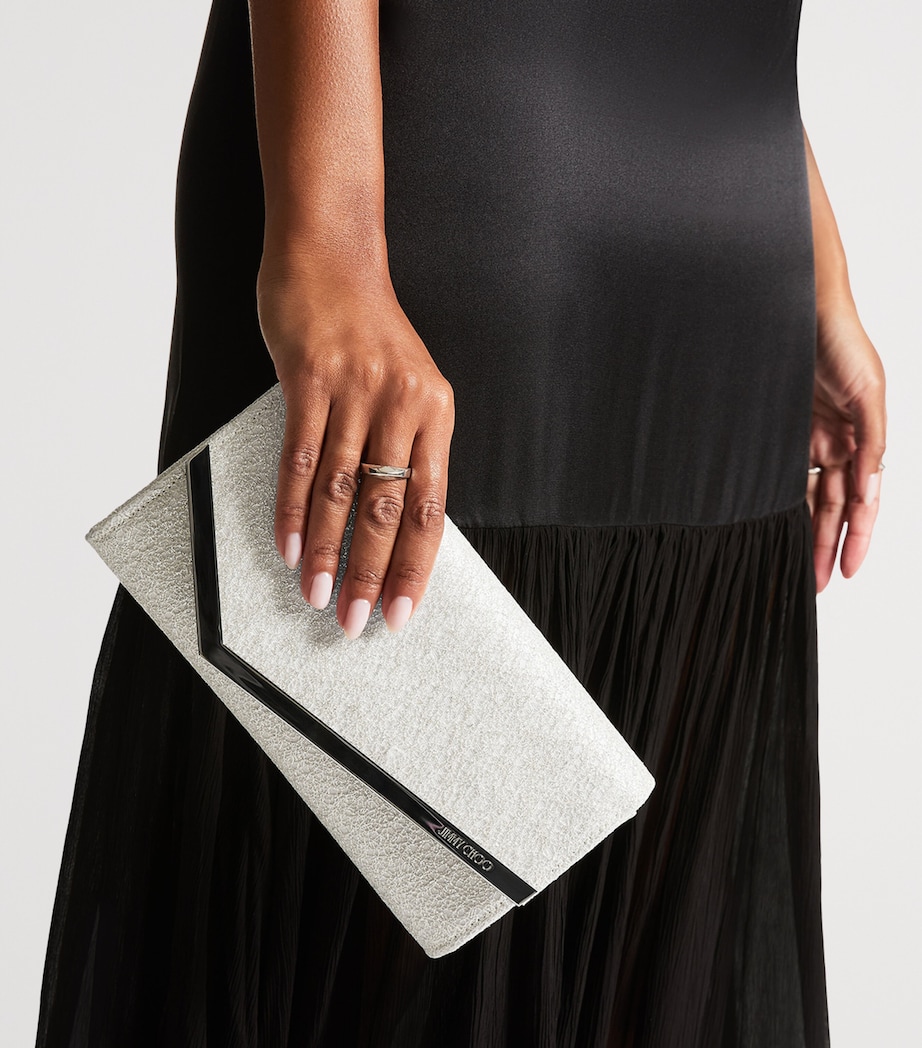Jimmy Choo Emmie Clutch Bag Ivory/silver Image 2