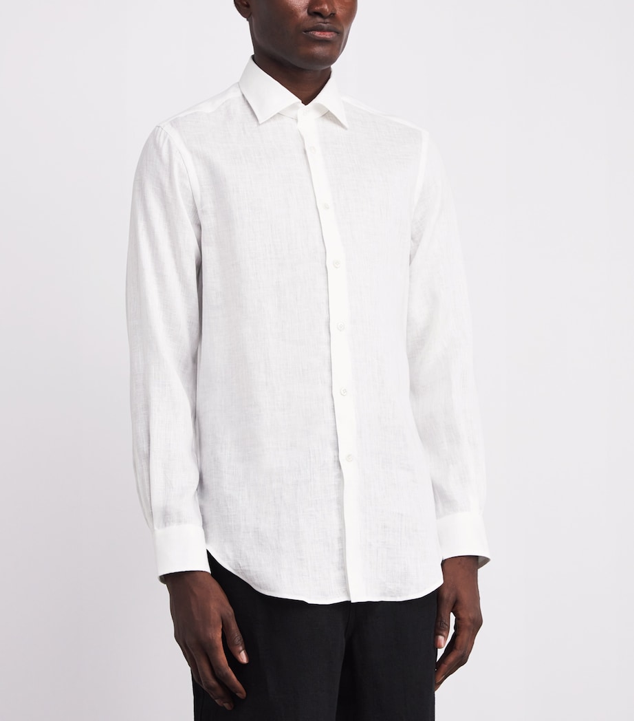 Linen Shirt 81 WHITE Image 3