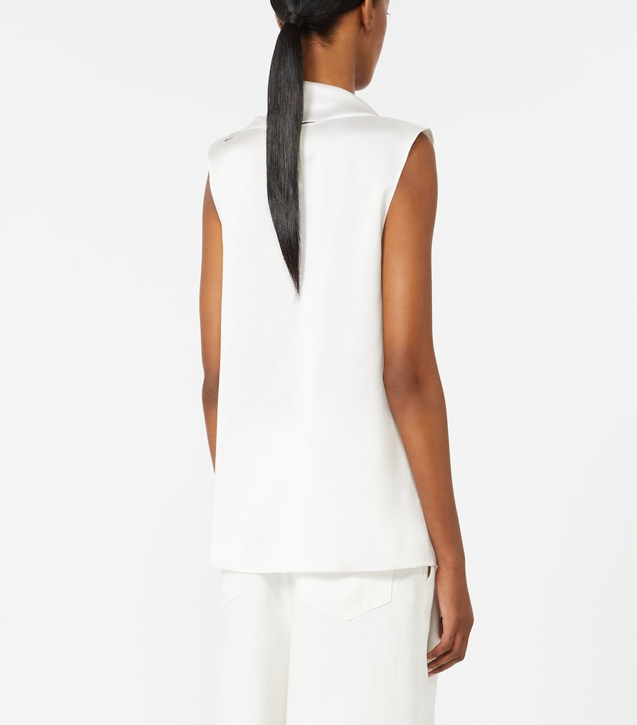 Silk Dry Blouse WHITE Image 3