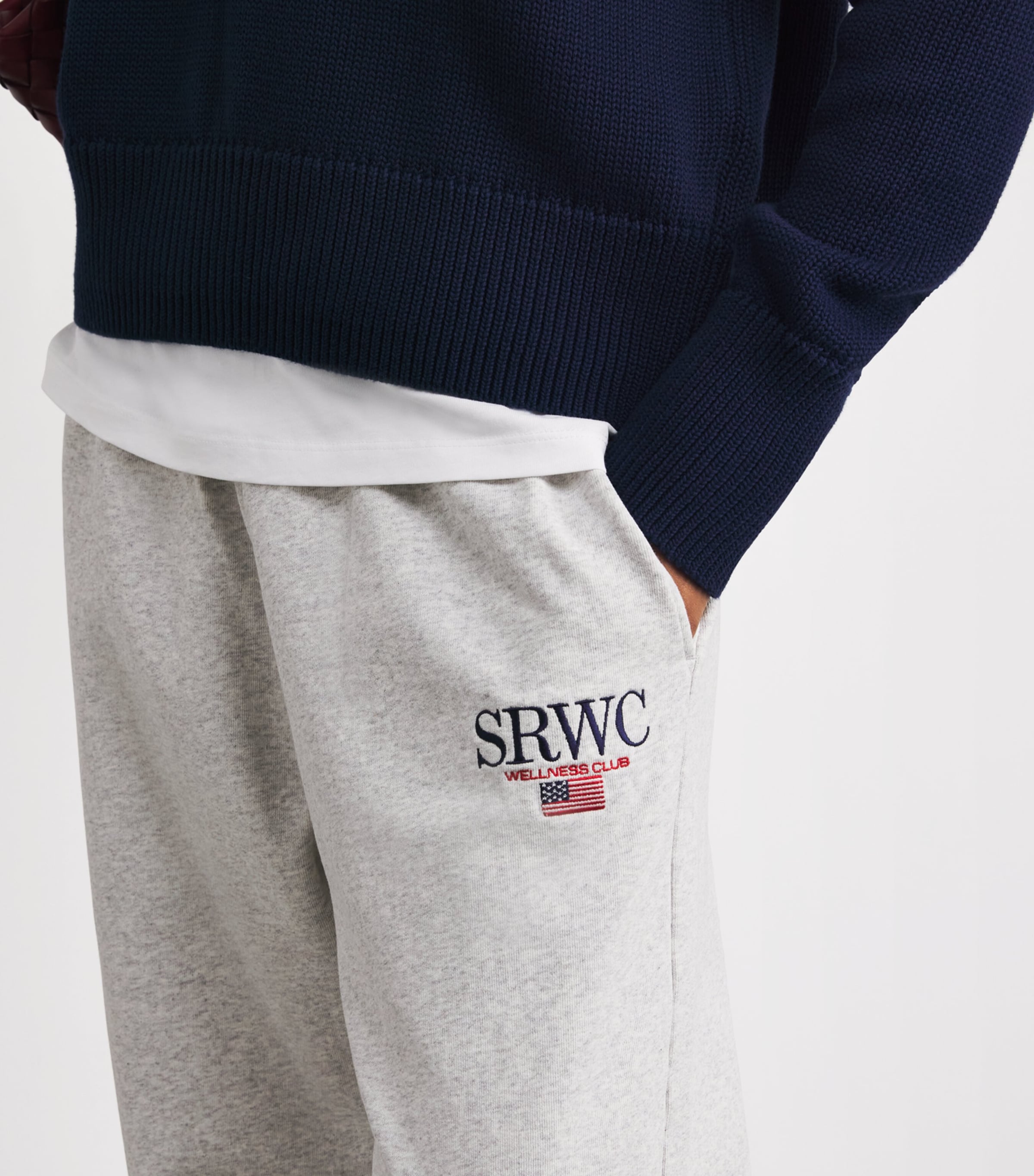 Cotton Nautical Sweatpants 19 HEATHER GRAY Image 6