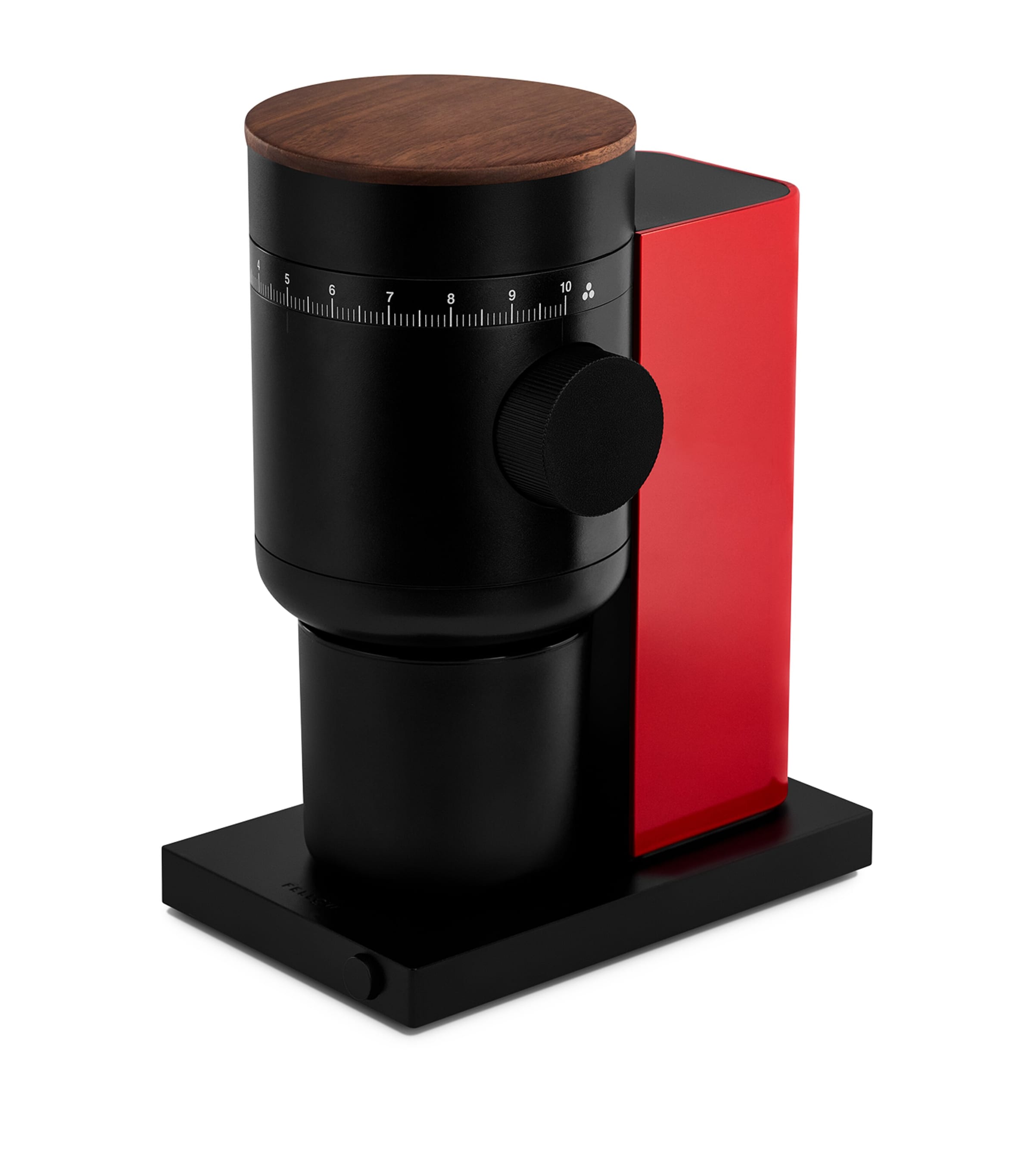 FELLOW Opus 2 Conical Burr Grinder Cherry Red W Walnut Image 6