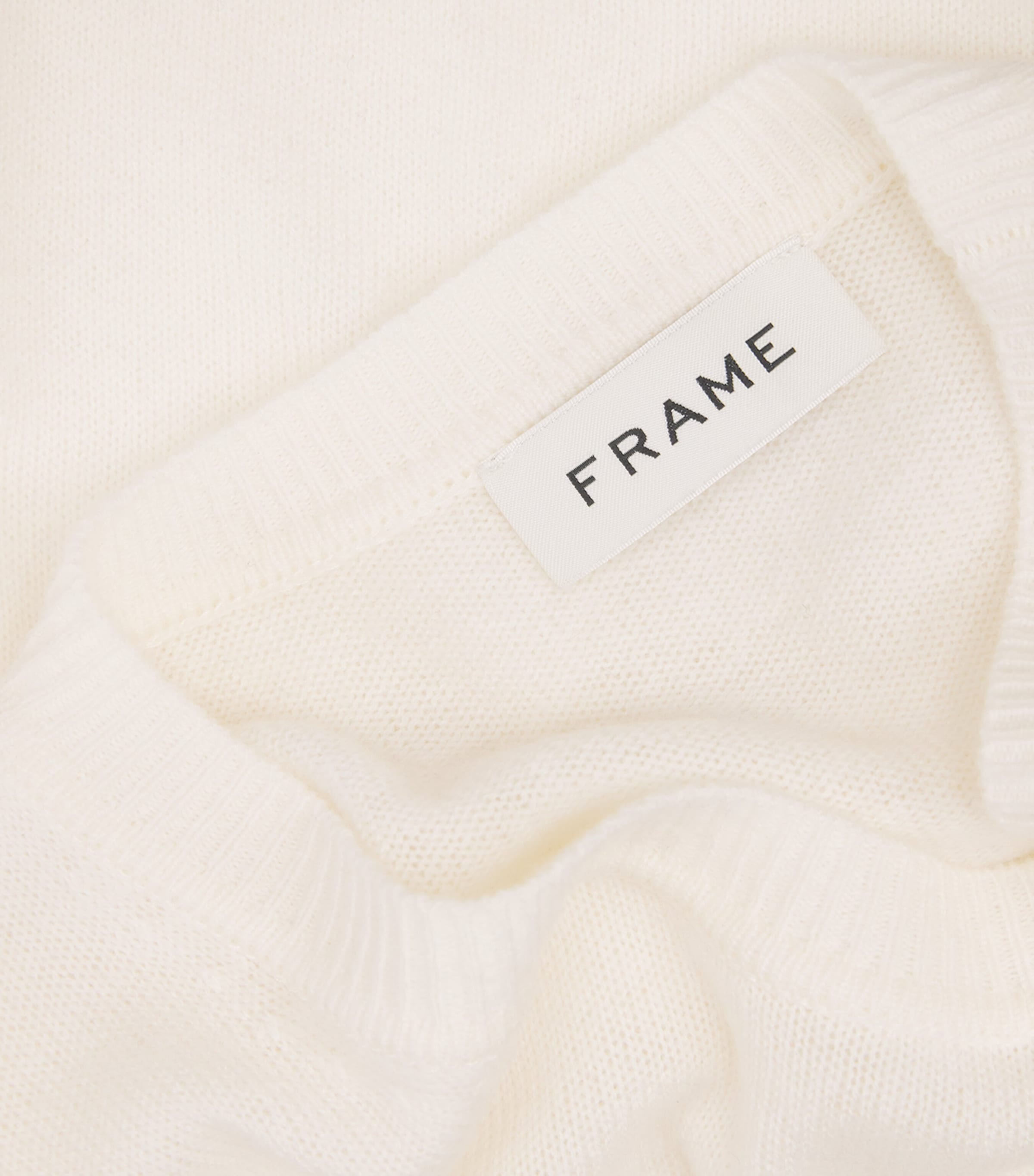 FRAME Mens Wool-Cashmere Crew-Neck Sweater Offwhite Image 6
