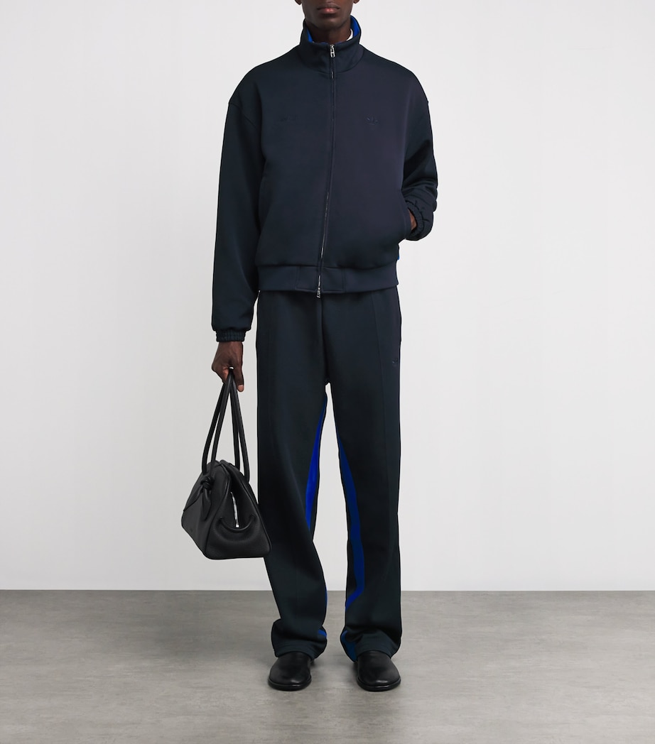 adidas Mens x Wales Bonner Logo Sweatshirt Night Navy Image 2