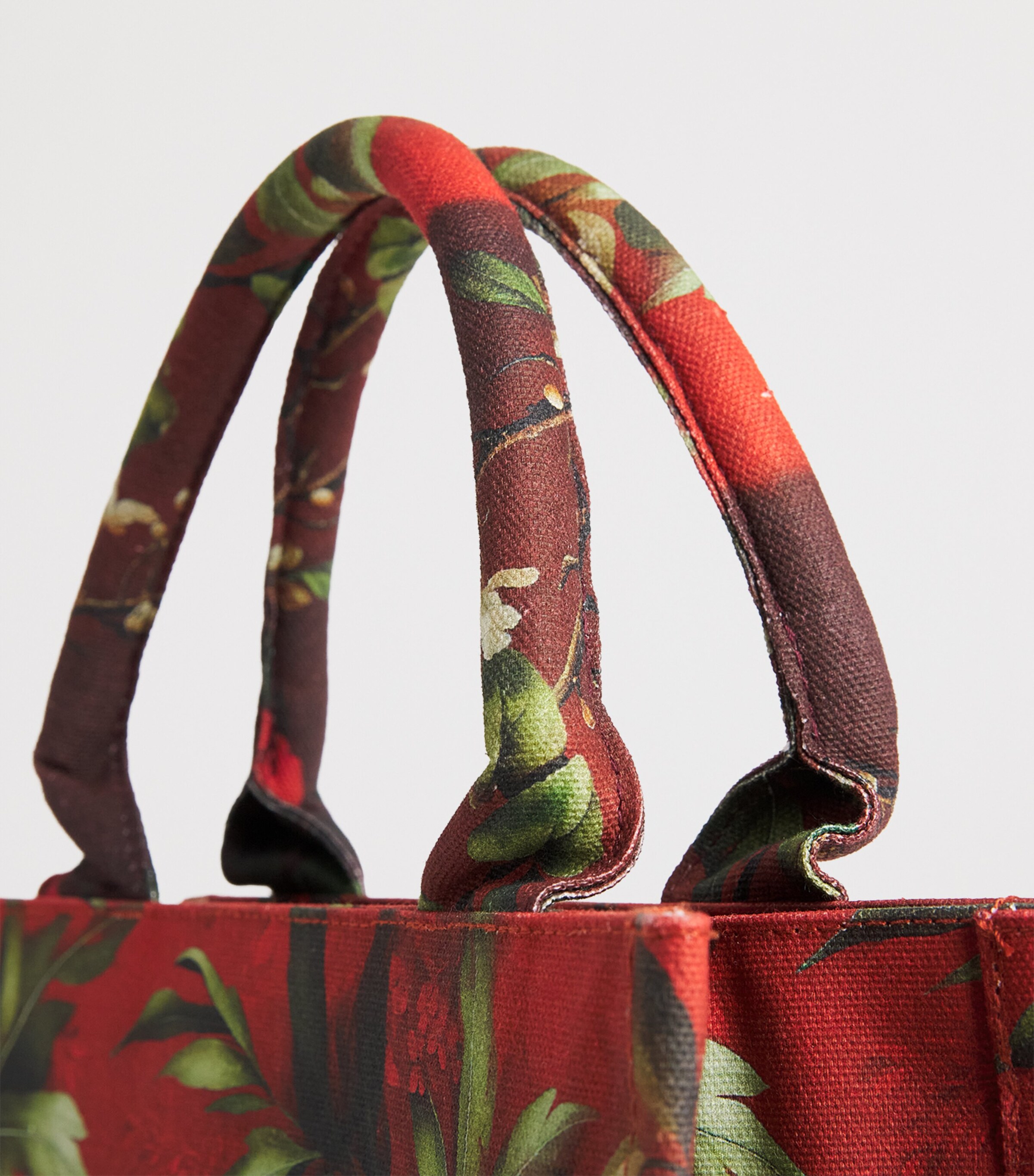 Harrods Small Exotics Blend 49 Tote Bag Red Image 4