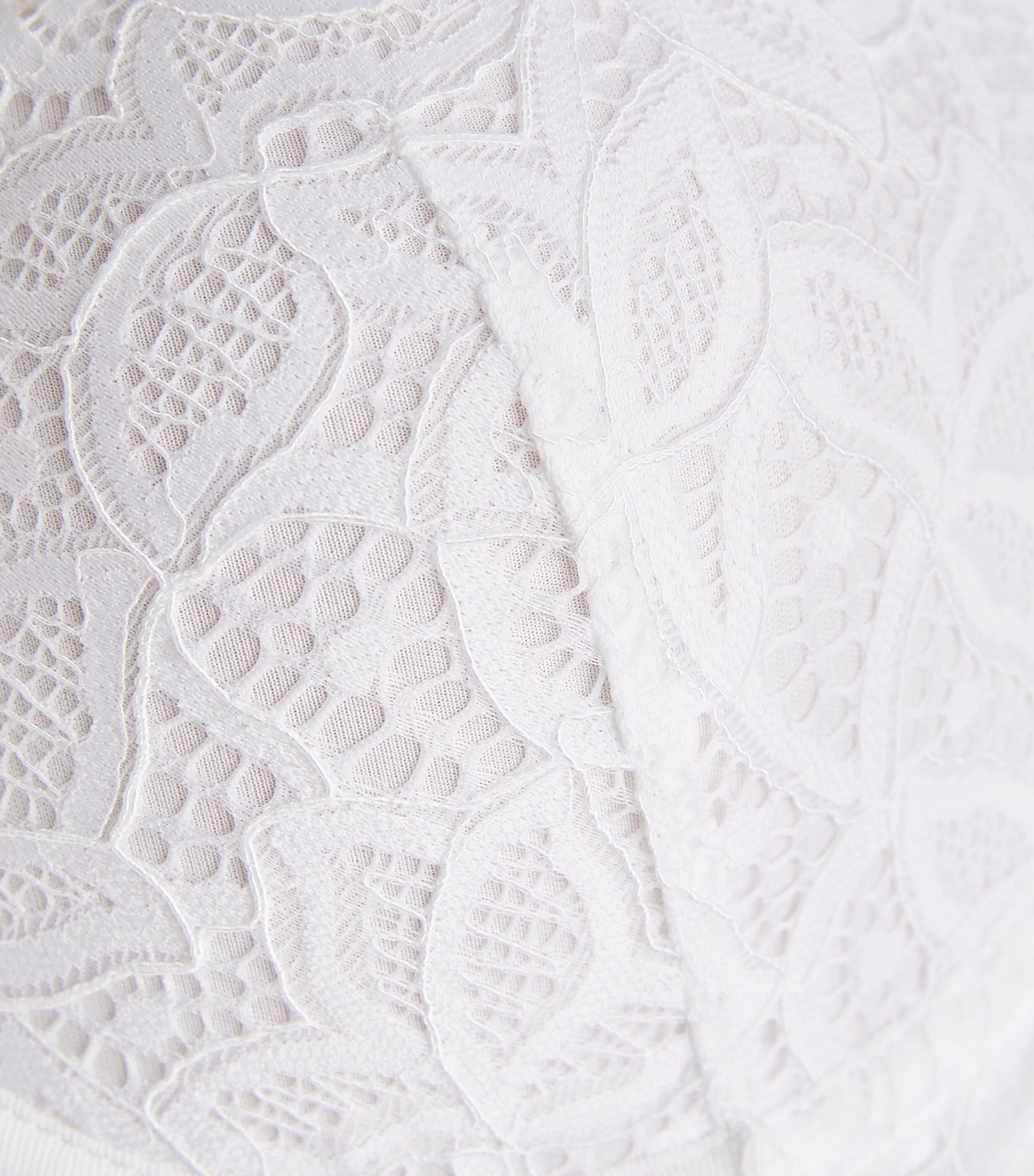 Underwired Plunge Push-Up Bra WHITE (WHE) Image 4