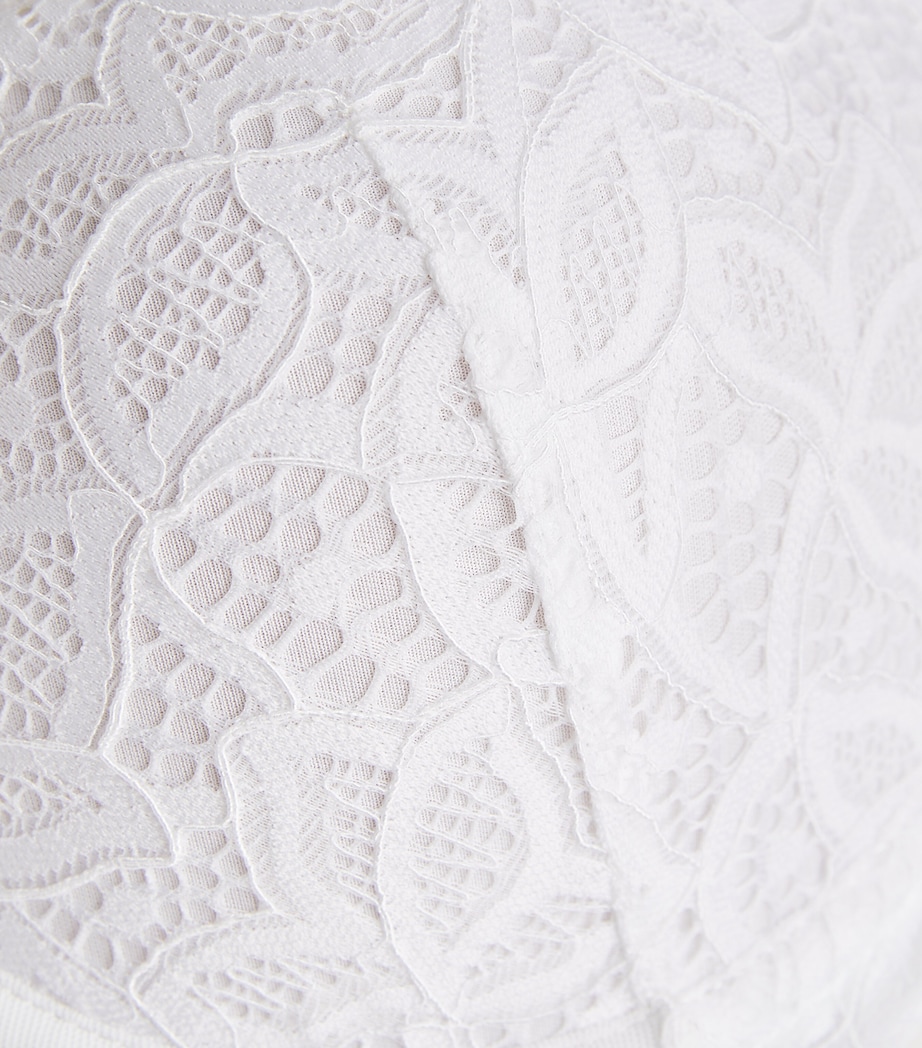 Underwired Plunge Push-Up Bra WHITE (WHE) Image 4