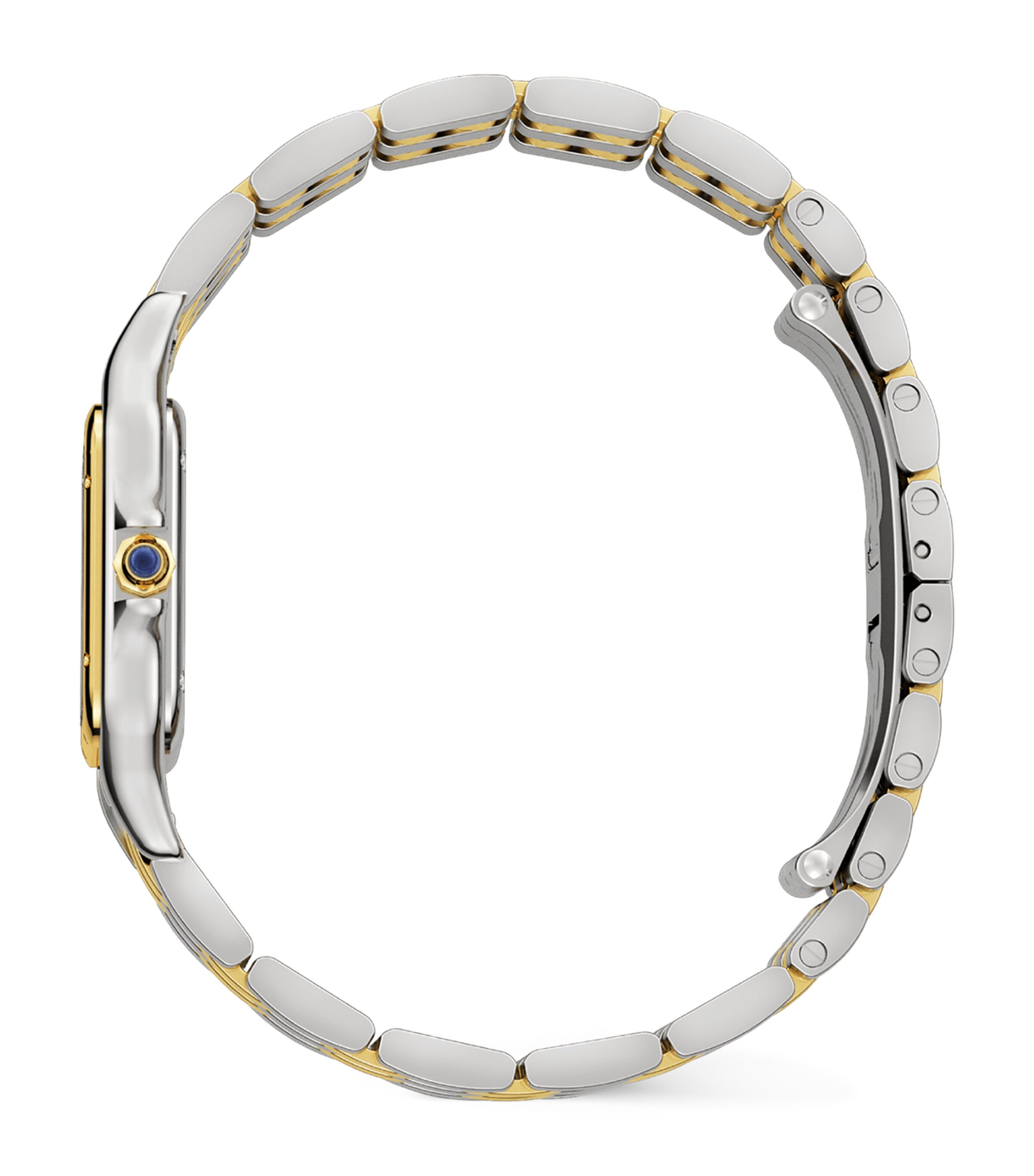 Cartier Medium Yellow Gold and Stainless Steel Panthère de Cartier Watch 27mm Grey Image 8