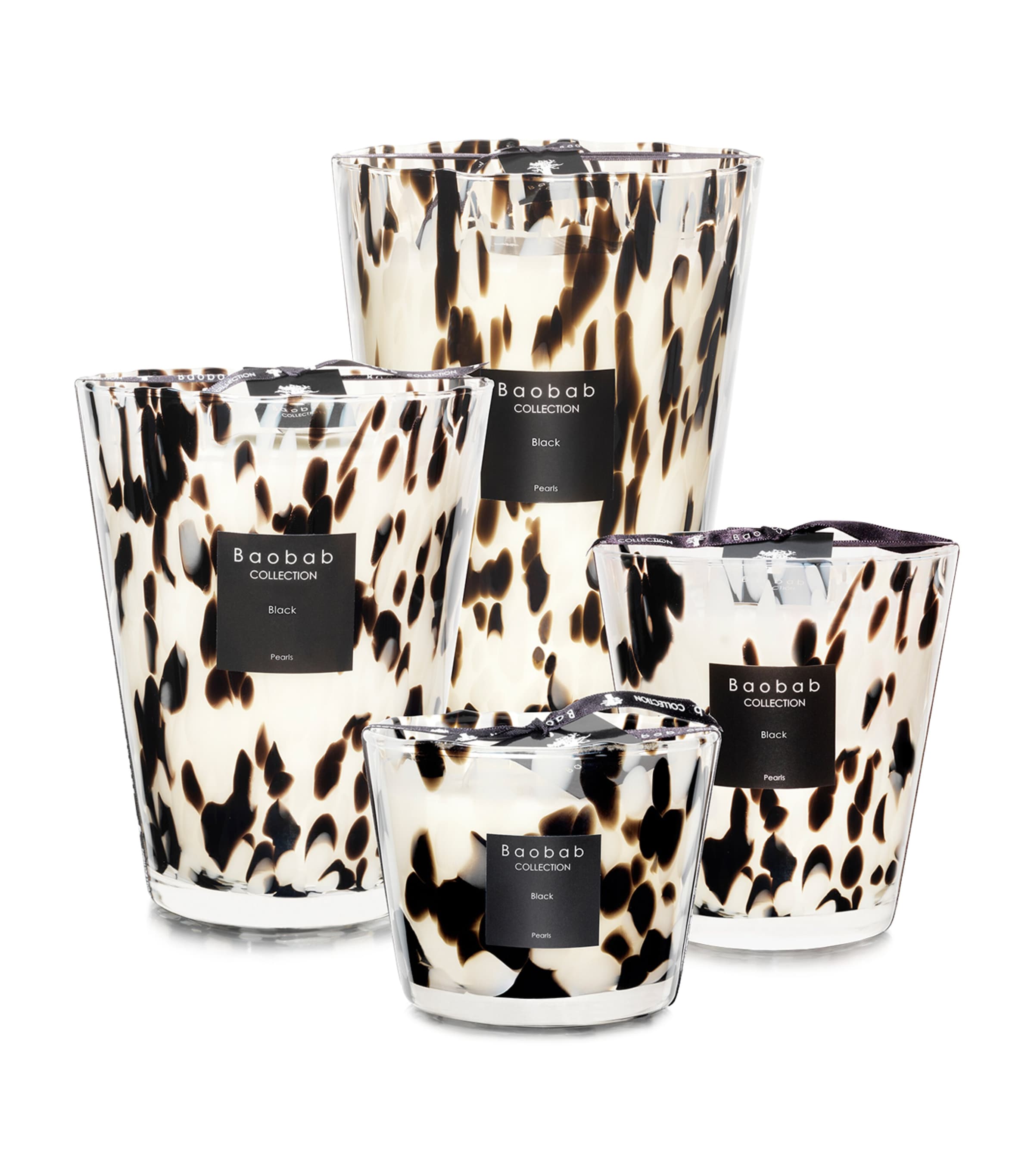 Baobab Collection Black Pearls Candle (24cm) Black Image 2