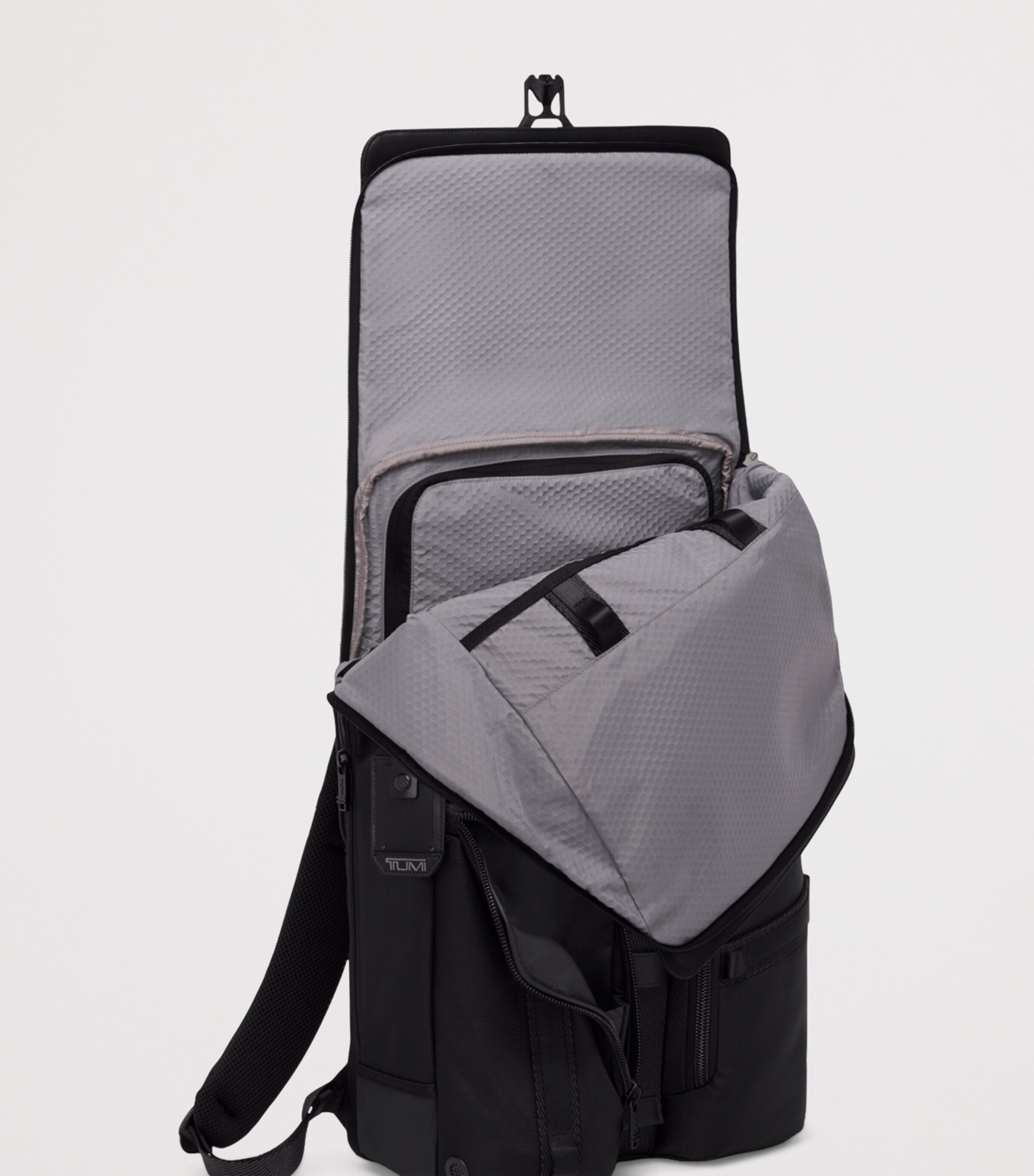 Tumi Alpha Bravo Surveillance Flap Backpack Black Image 3