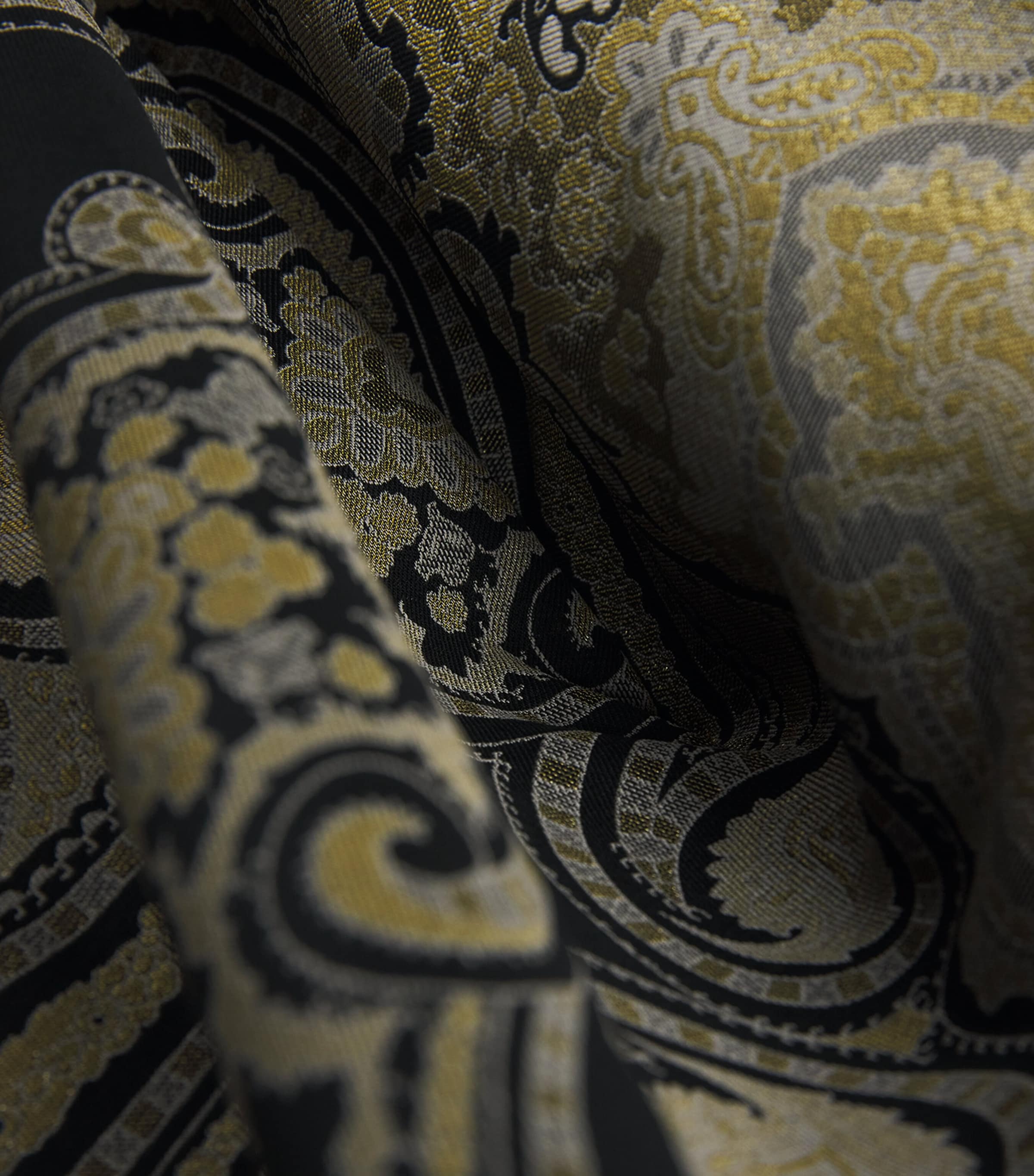 Wool-Blend Paisley Cape N0000 Image 5