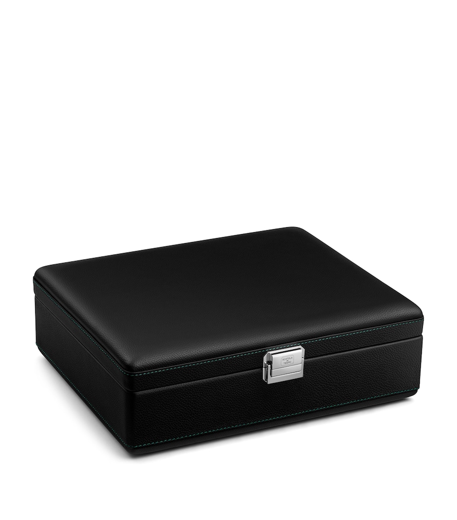 Leather Valigetta 8-Watch Carry Case BLACK Image 2