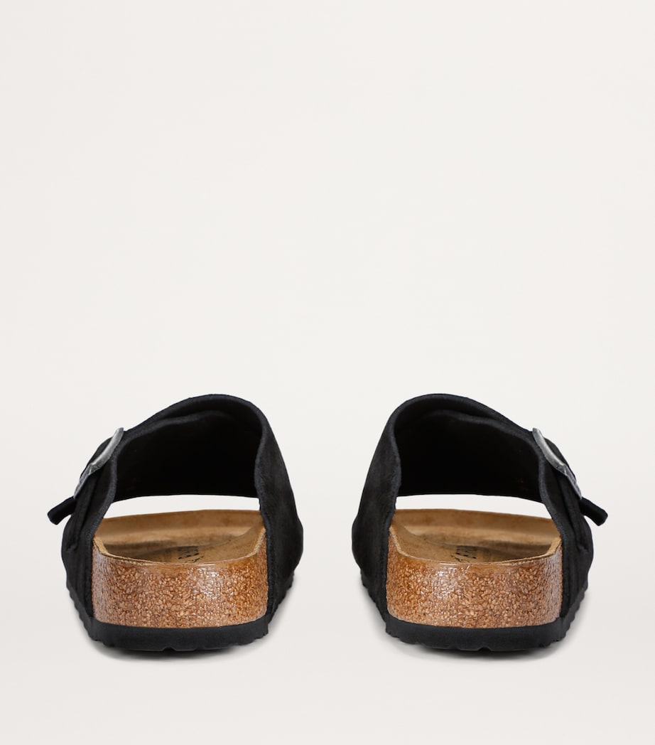 Suede Zürich Sandals BLACK Image 3