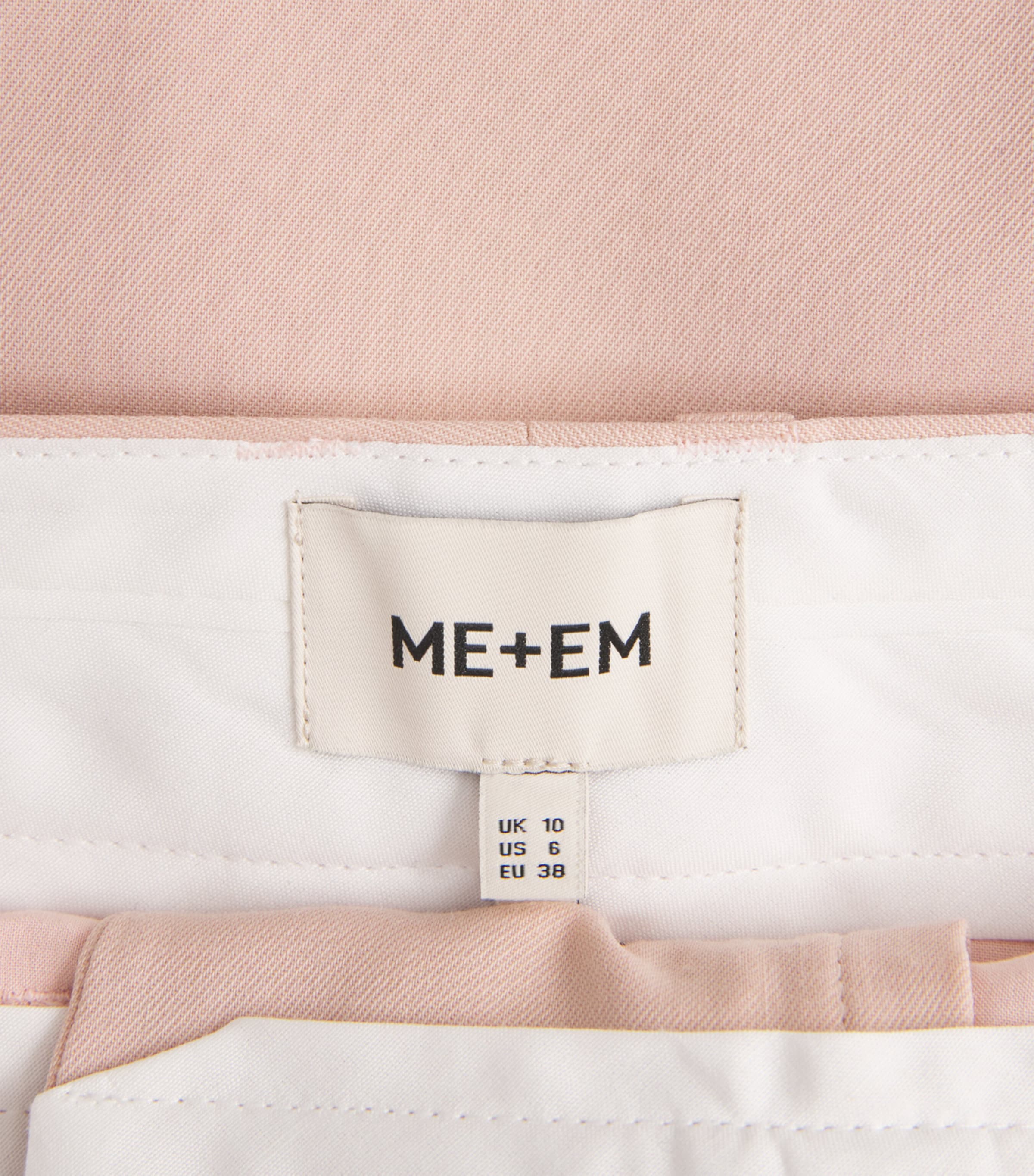 ME+EM Womens Pleated Tailored Trousers Blush Pink Image 6