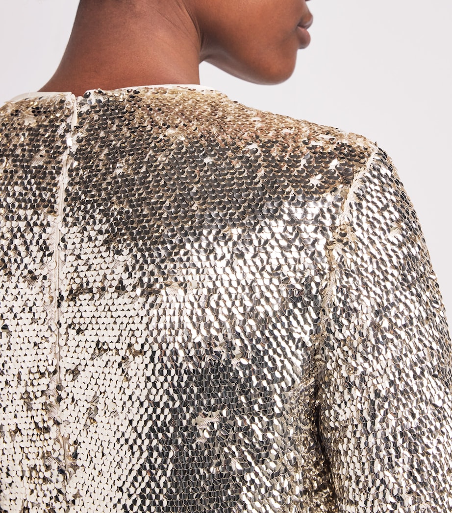 Sequinned Beatrice Gown GOLD Image 6