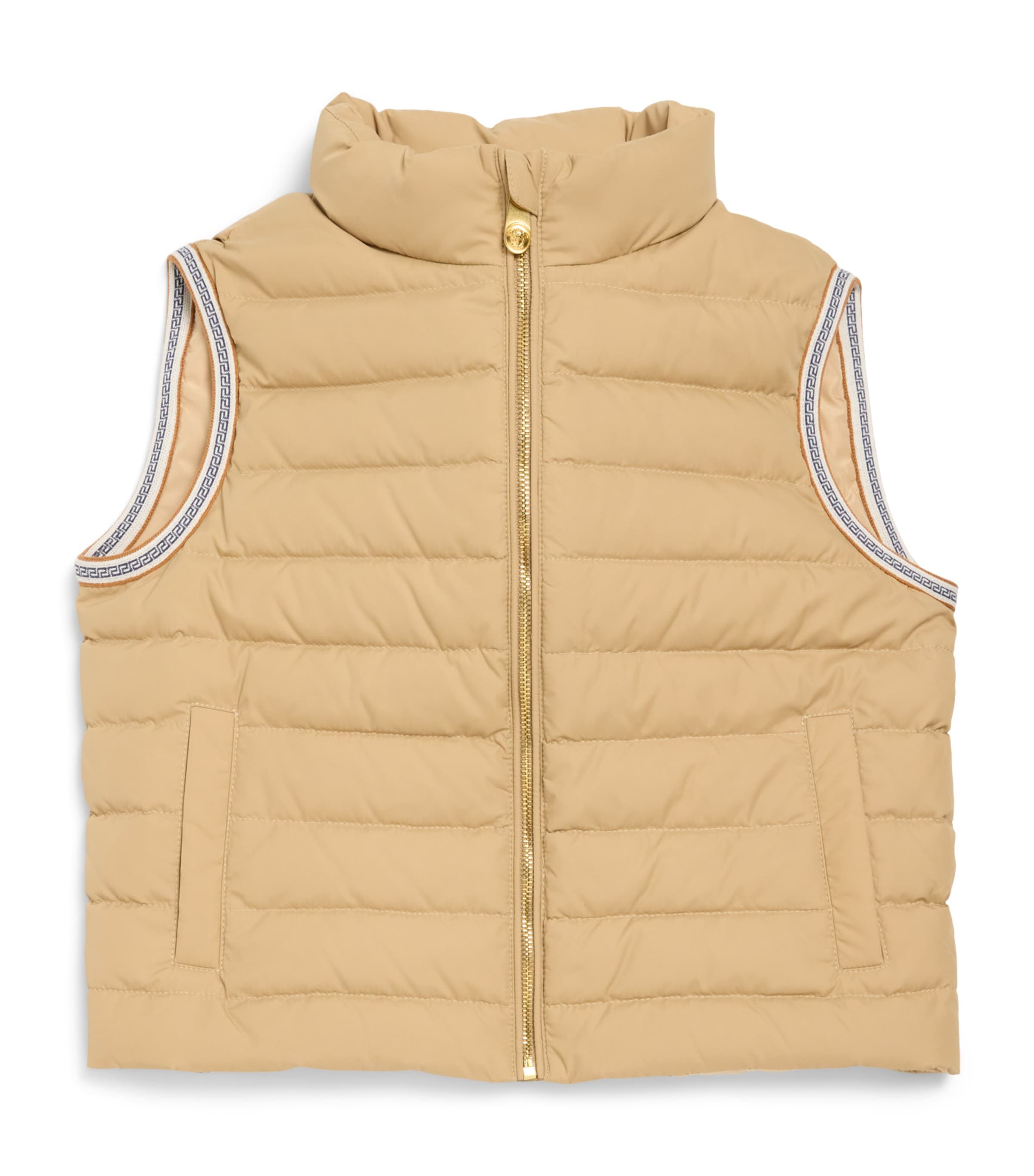 Versace Kids Greca-Trim Down Gilet (4-14 Years) Image 1