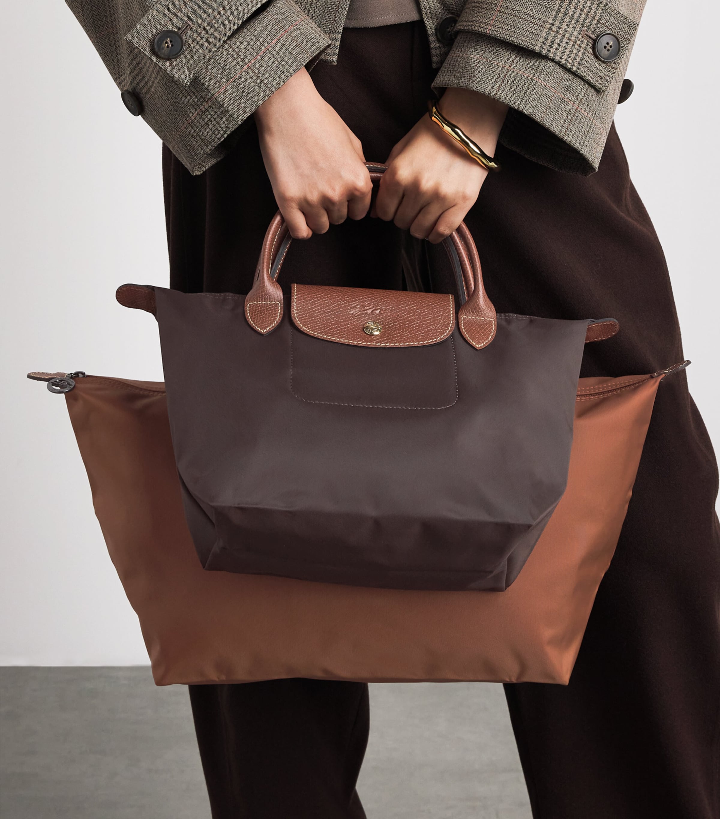 Longchamp Small Le Pliage Original Handbag Moka Image 4