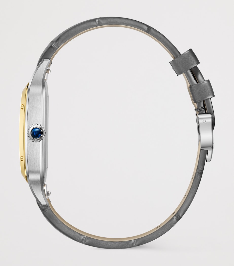 Extra Large Steel and Yellow Gold Santos-Dumont Watch 46.6mm STEEL + YELLOW GOLD Image 4