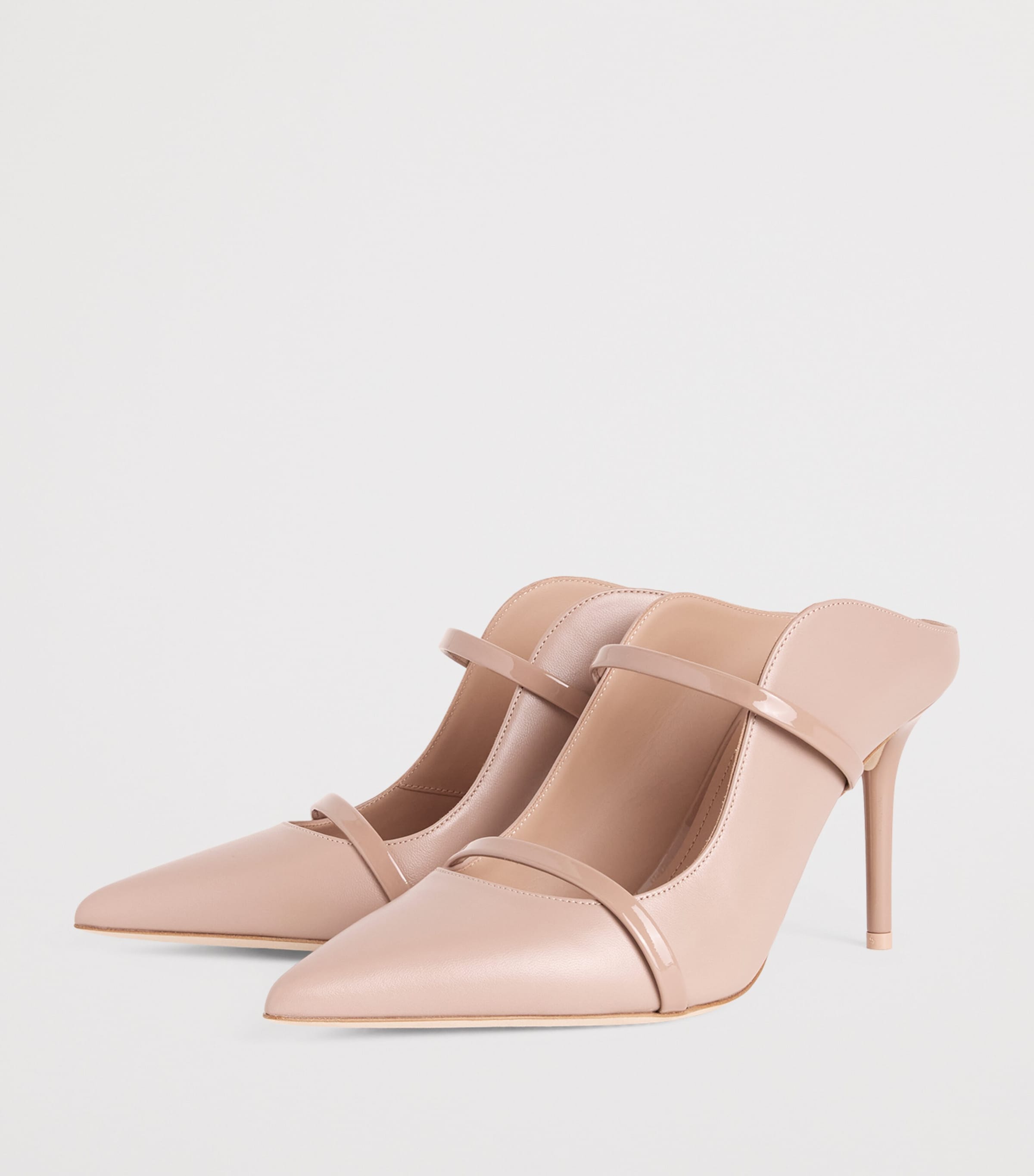 Malone Souliers Leather Maureen Mules 85 Dove Image 3