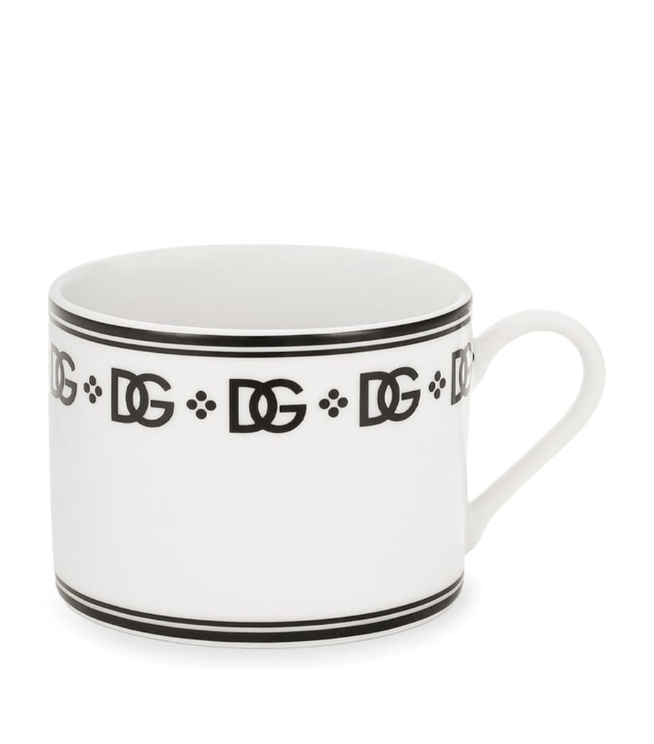 DG Logo Teacups and Saucers (Set of 2) U0082-DG LOGO BORDO Image 5