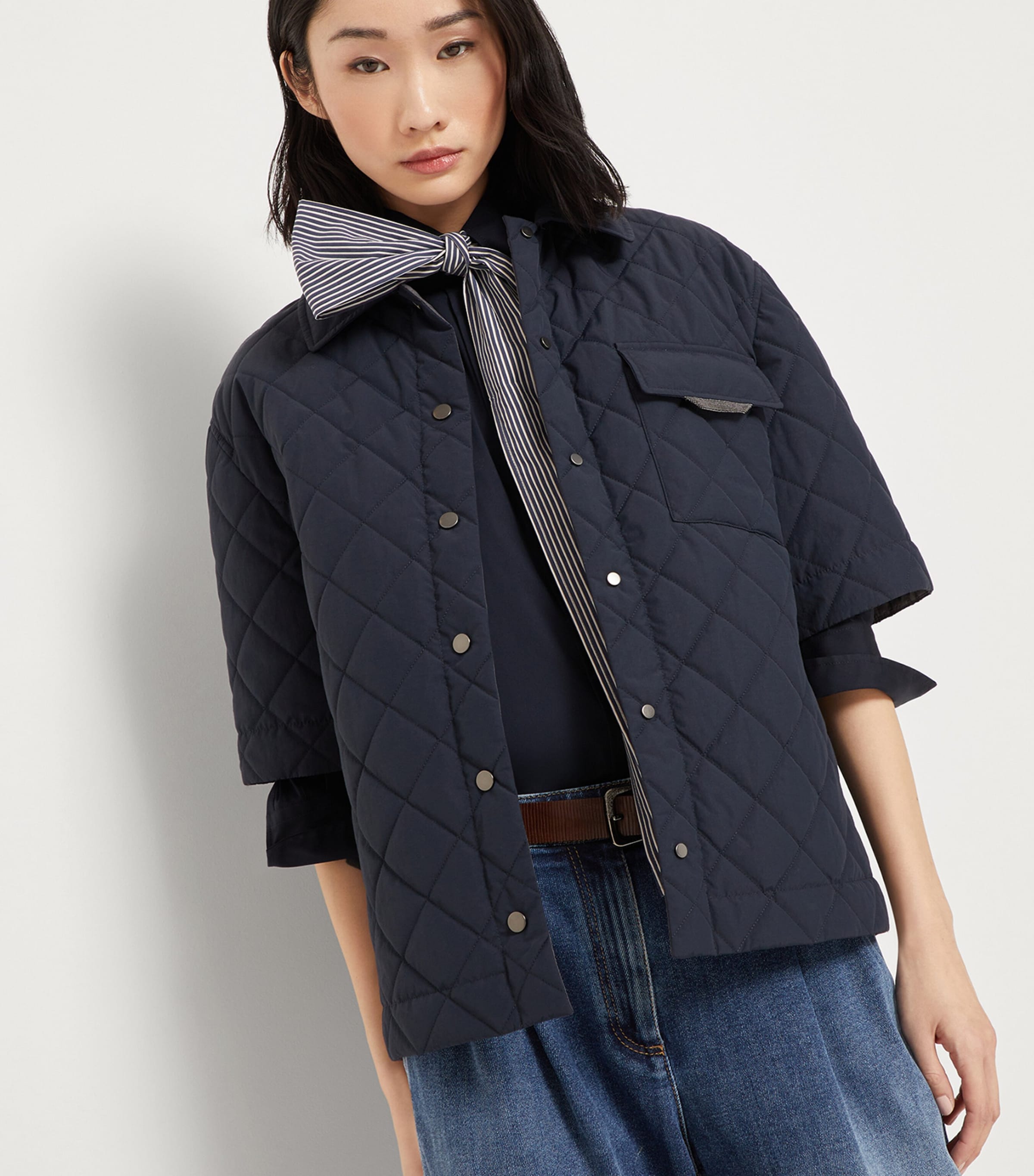 Padded Short-Sleeve Jacket C1780 Image 5