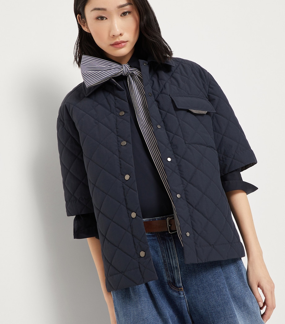 Padded Short-Sleeve Jacket C1780 Image 5