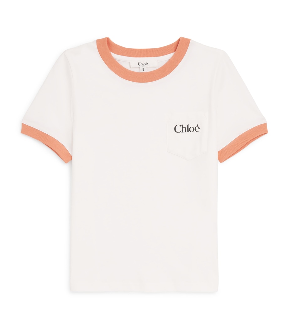 Contrast-Trim Logo T-Shirt (4-14 Years) C20860/117OFFWHITE Image 1