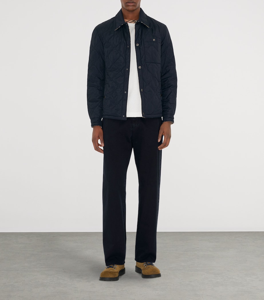 Reversible Quilted Overshirt NAVY Image 2