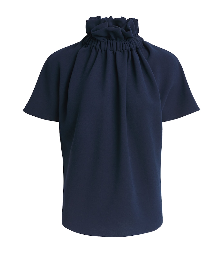 Edeline Lee Womens Ruff Blouse Nav/navy Image 1