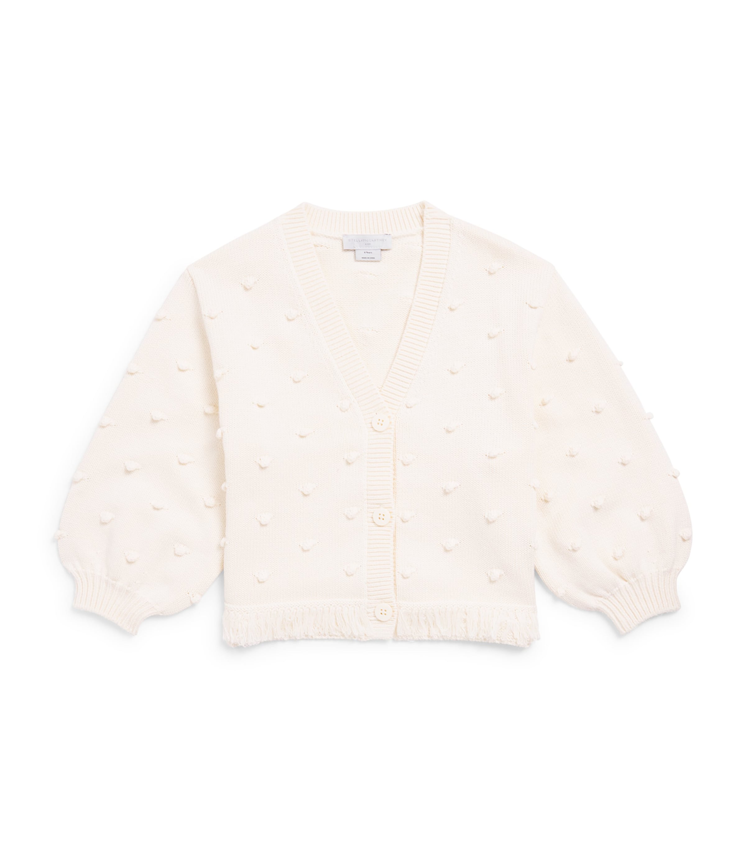 Stella McCartney Kids Knitted Cardigan (3-14 Years) Ivory Image 1