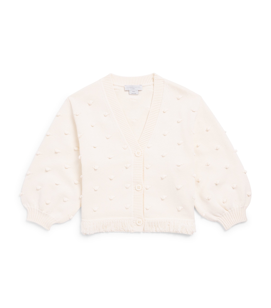 Stella McCartney Kids Knitted Cardigan (3-14 Years) Ivory Image 1