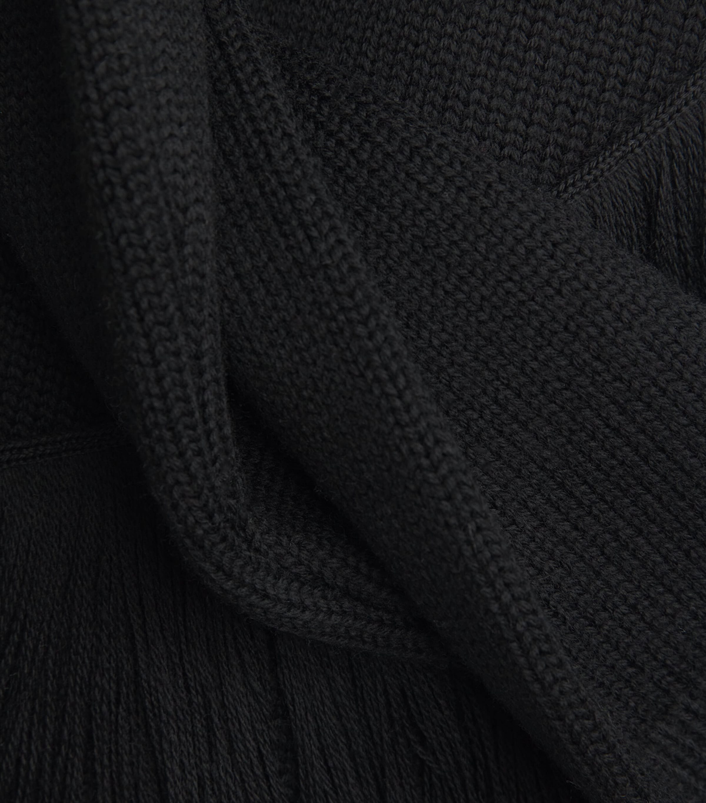 Wool Fringe-Detail Ina Sweater BLACK Image 5