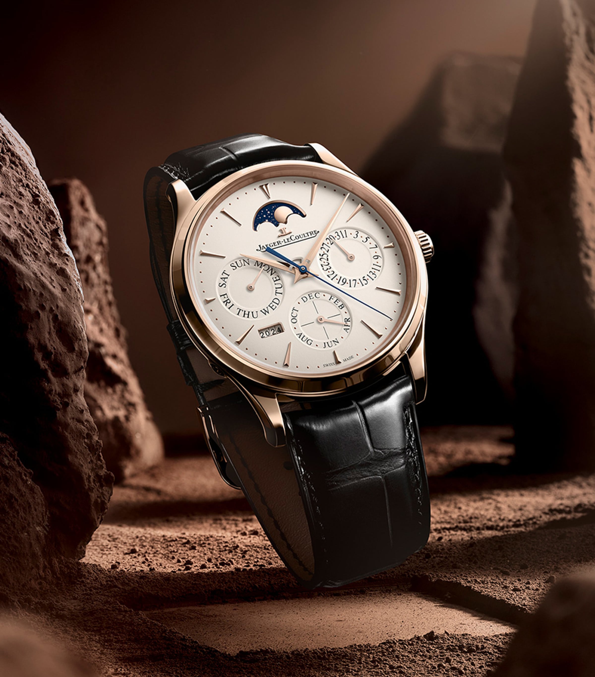 Pink Gold Master Ultra Thin Perpetual Calendar Watch 39mm PINK GOLD Image 3